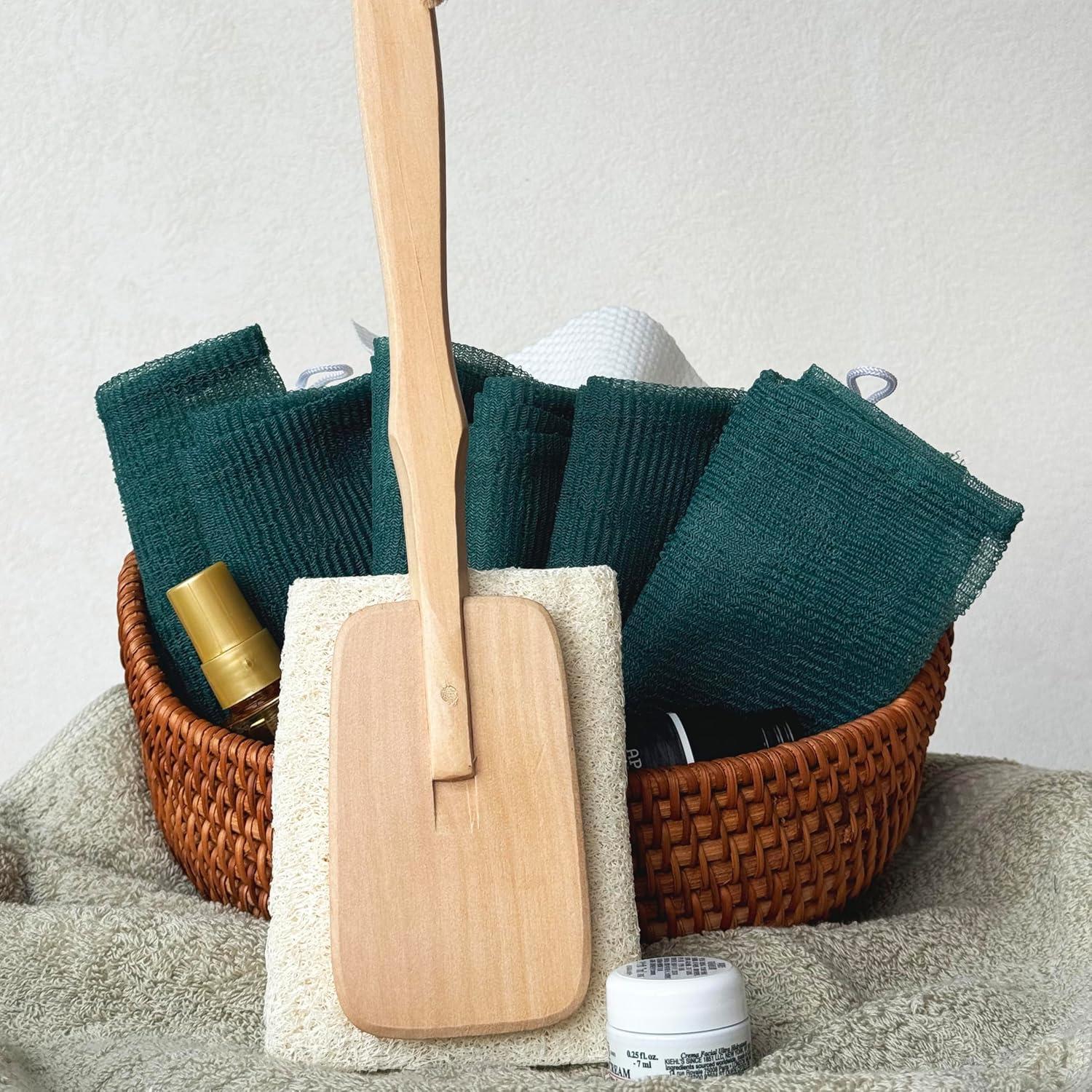 Esponja de Lufa Natural Exfoliante con Mango Largo 42cm