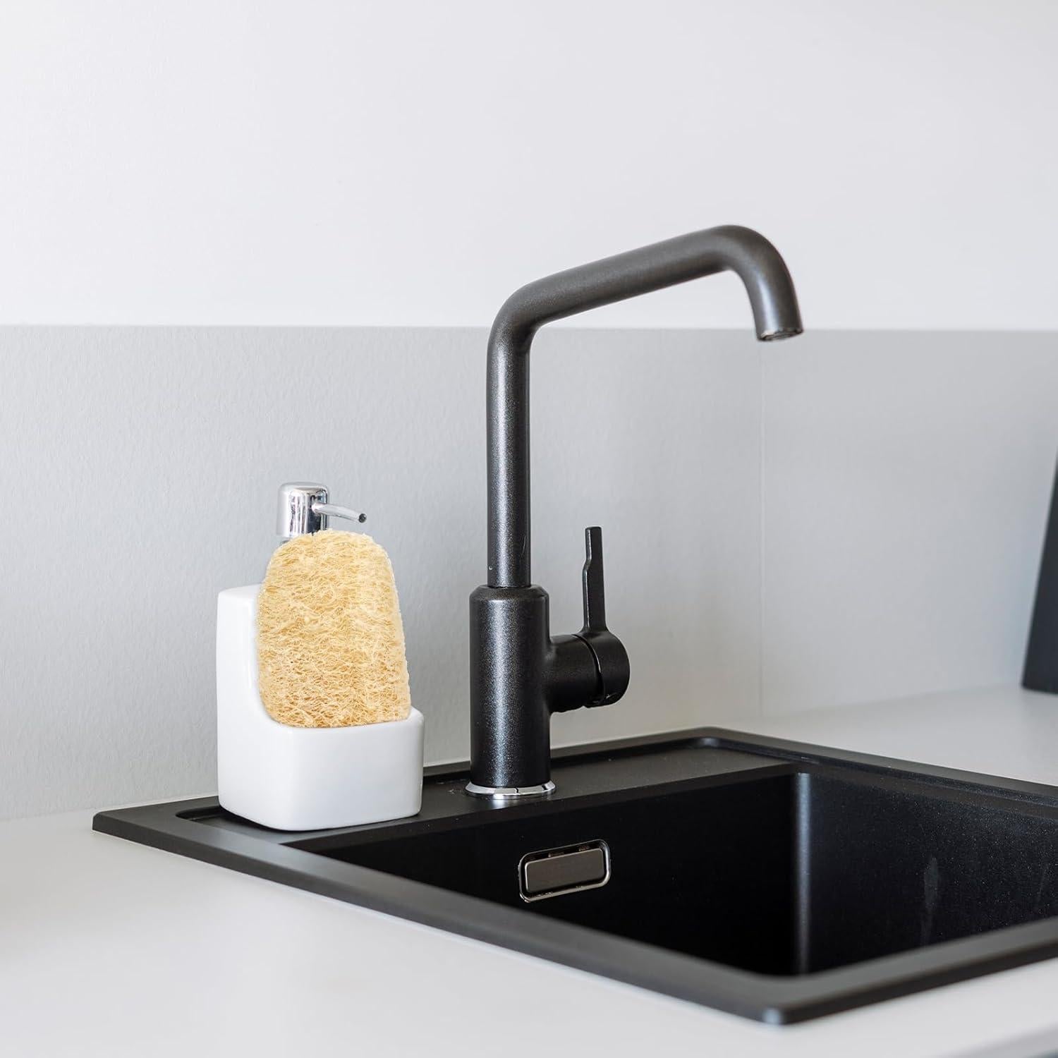 Esponjas de Lufa Natural YEMTAL, Paquete de 6 Biodegradables