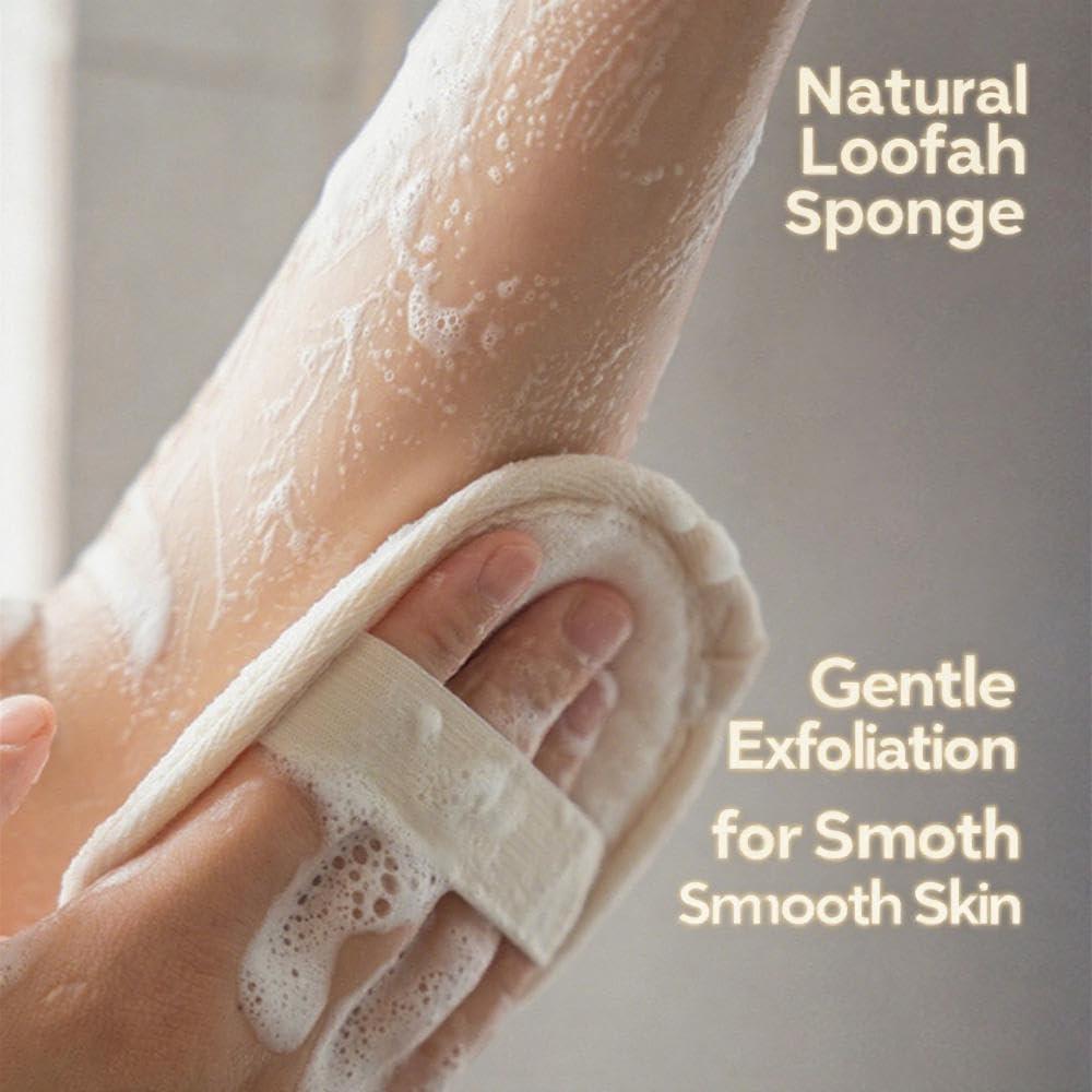 Paquete de 3 Esponjas de Lufa Natural Sriomny Exfoliantes