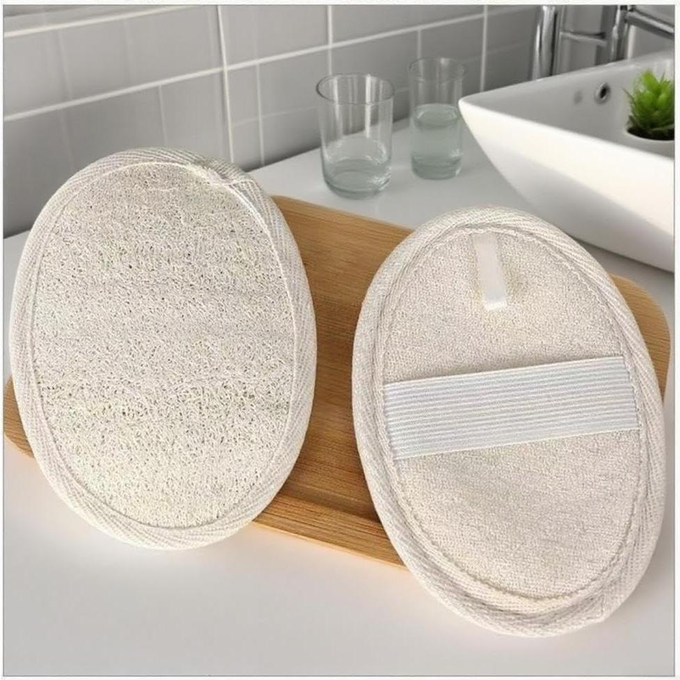 Paquete de 3 Esponjas de Lufa Natural Sriomny Exfoliantes
