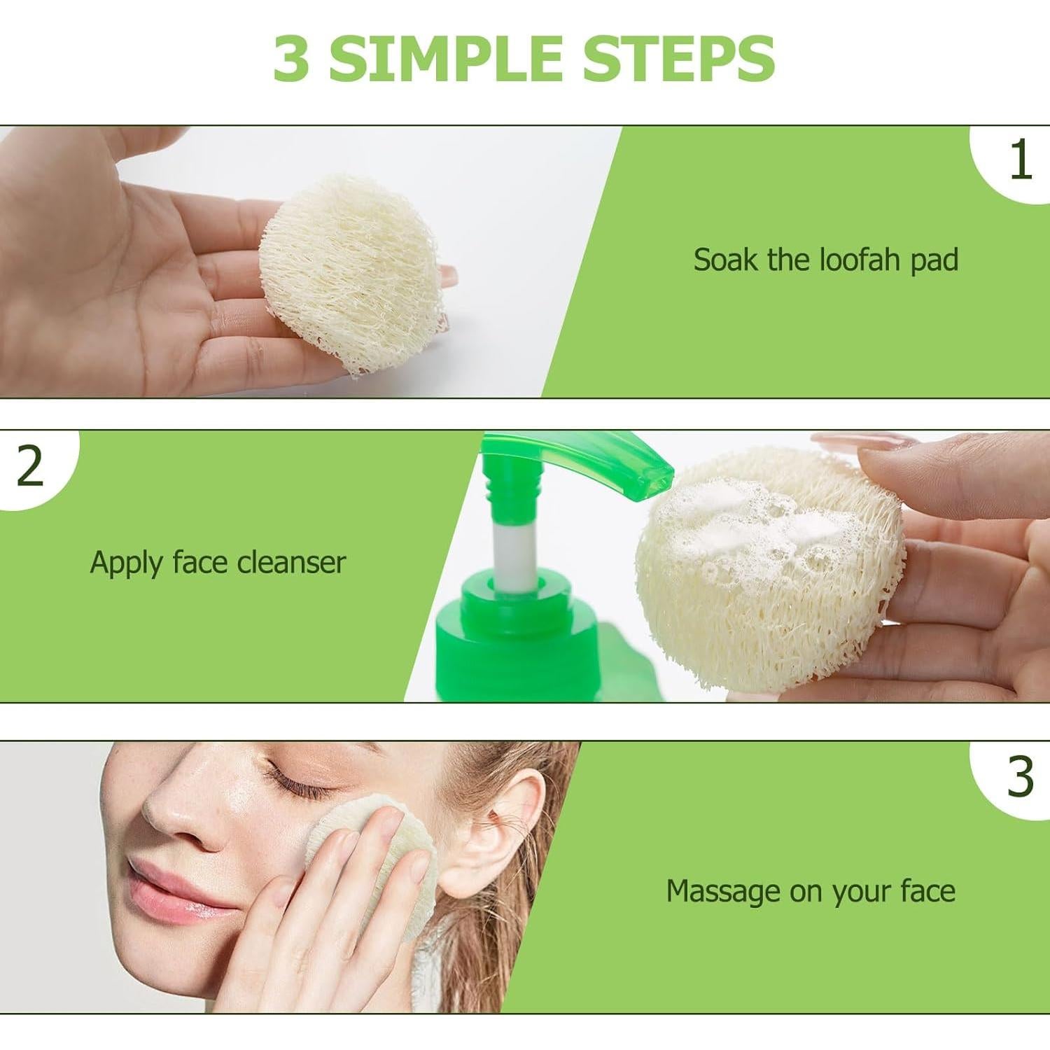 Paquete de 36 Esponjas de Lufa Natural Exfoliantes CINDALOG