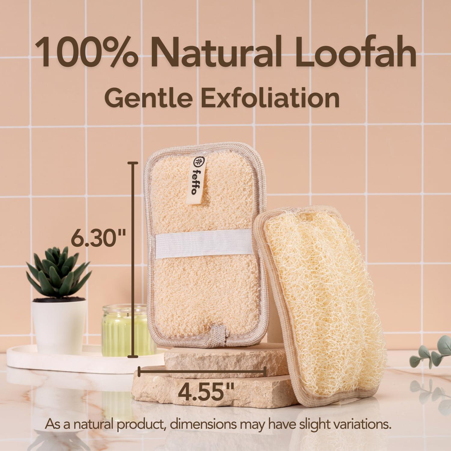 Esponja de Lufa Natural Exfoliadora Feffo - 2 Unidades