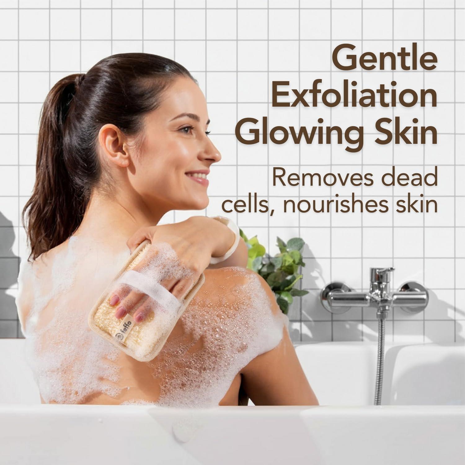 Esponja de Lufa Natural Exfoliadora Feffo - 2 Unidades