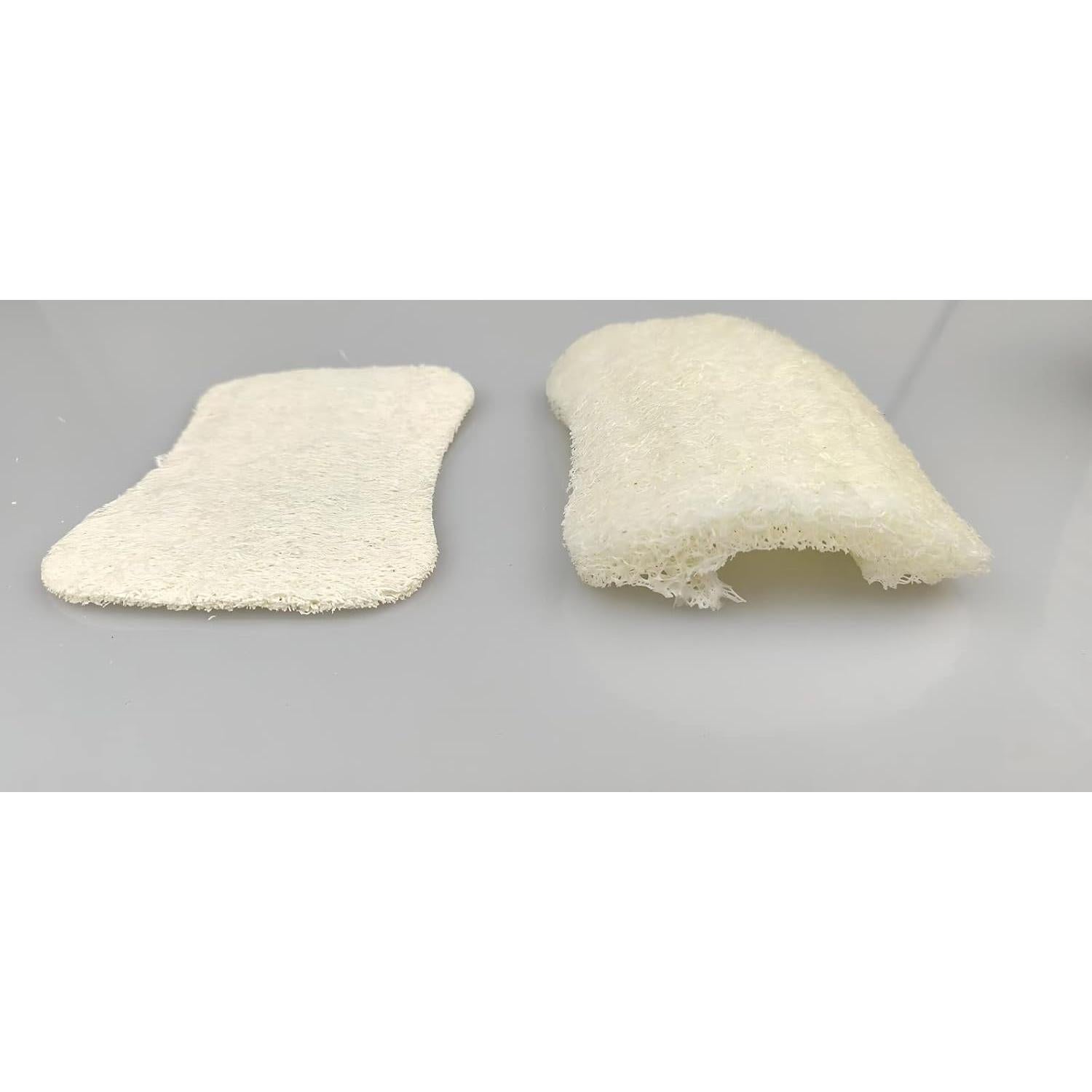 Paquete de 50 Esponjas de Lufa Natural ENLAYER 12.5x8cm