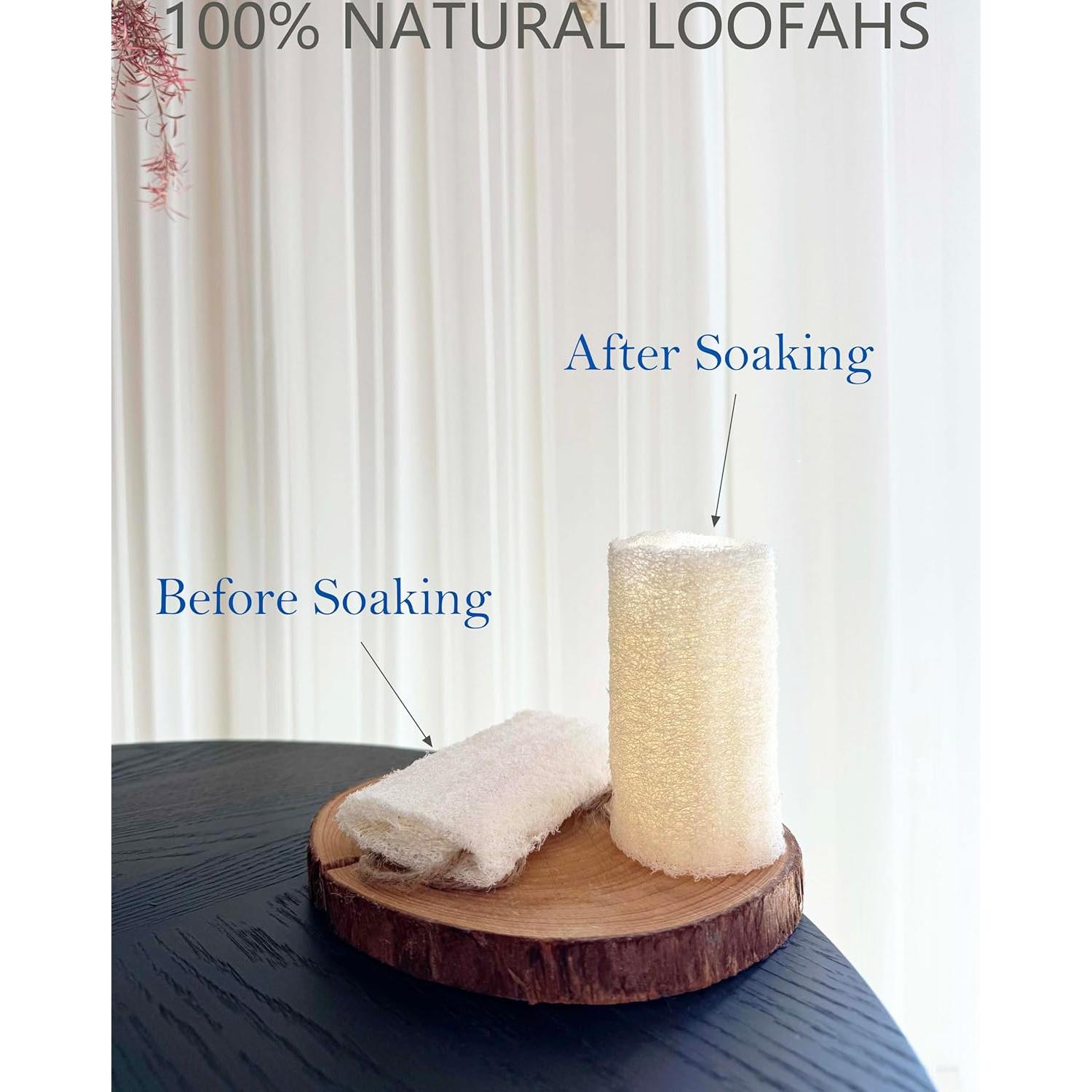 Esponja Exfoliante Natural Loofah Rainbow Moon - Paquete 12