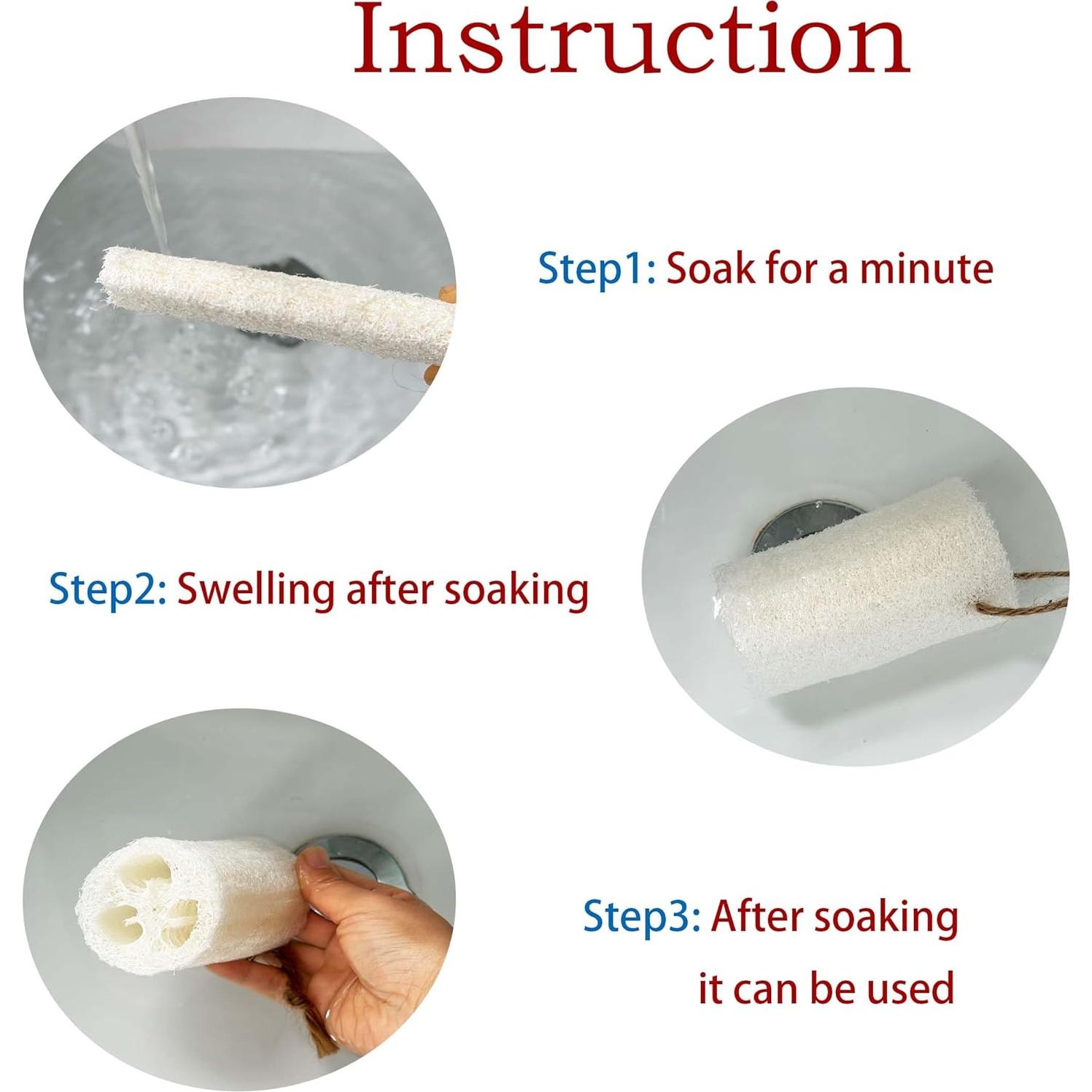 Esponja Exfoliante Natural Loofah Rainbow Moon - Paquete 12