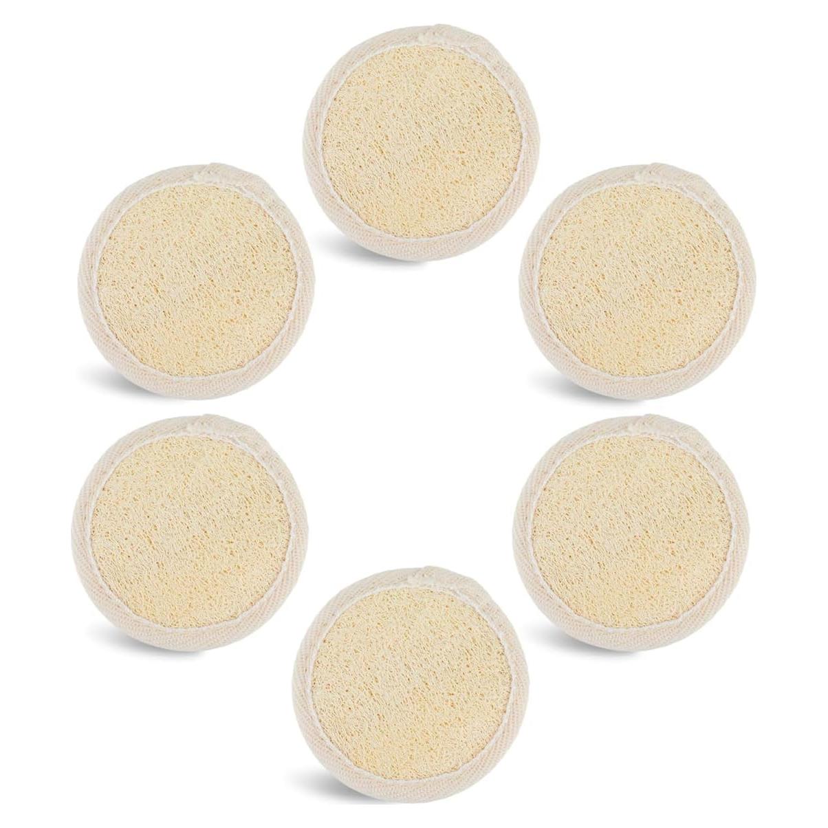Paquete de 6 Esponjas Exfoliantes de Lufa Natural Much Hotter
