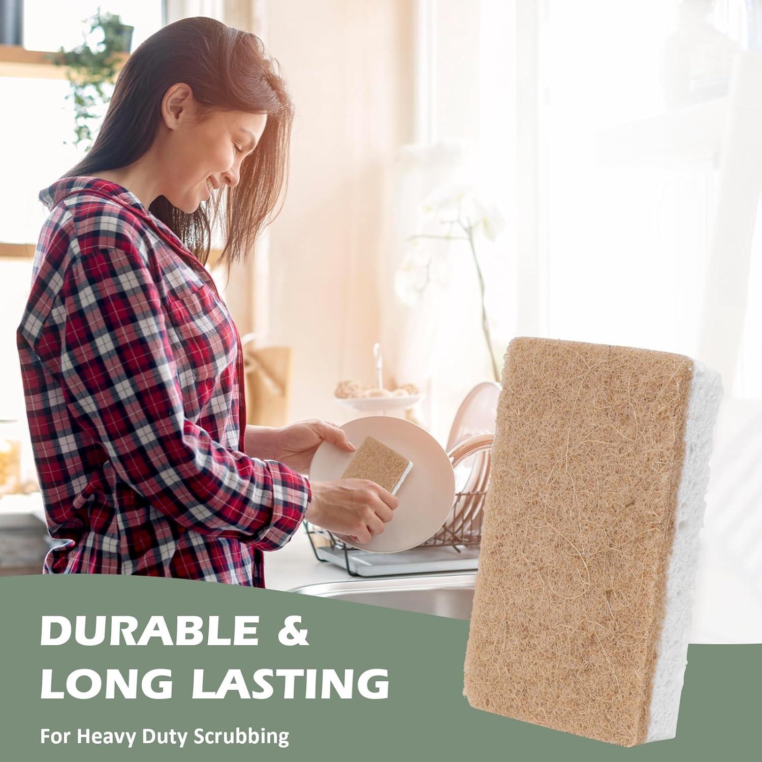 Esponjas de Cocina Ecológicas Isshah - 12 Unidades de Sisal