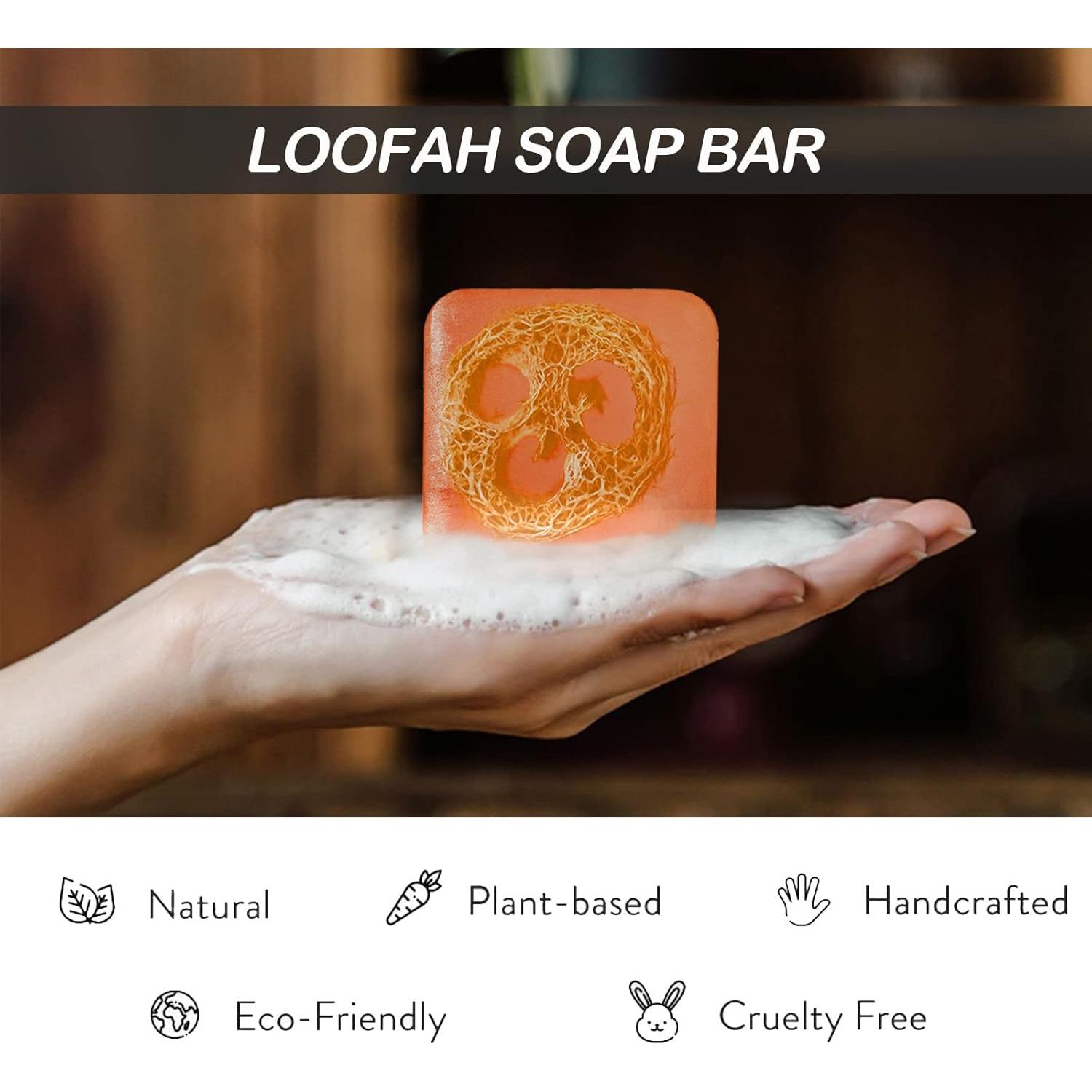 Barra de Jabón Natural de Lufa 4PCS - Dapoprren, Exfoliante