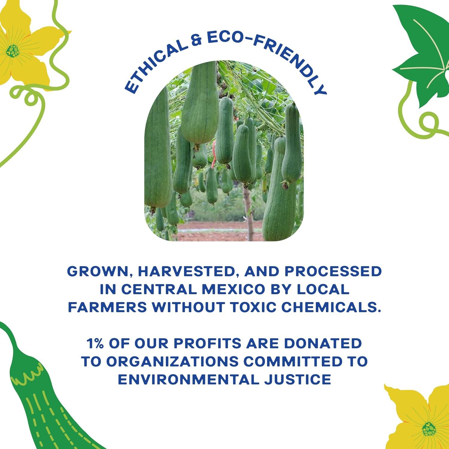 Esponjas de Lufa Natural Qucurby - Compostables y Ecológicas - Paquete de 3