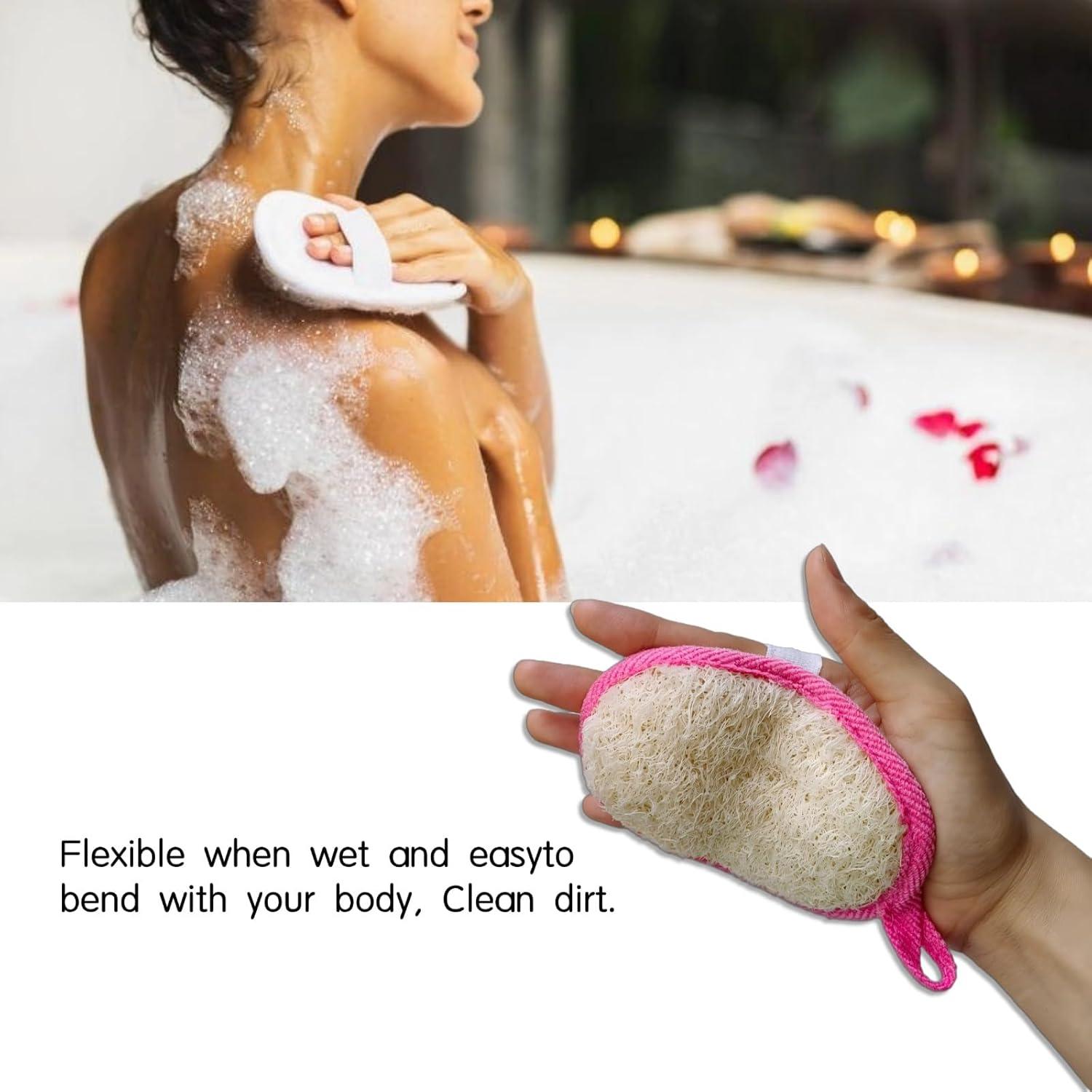 Esponja Exfoliante Natural de Lufa Orgánica ZOHCAJBO - Paquete de 2