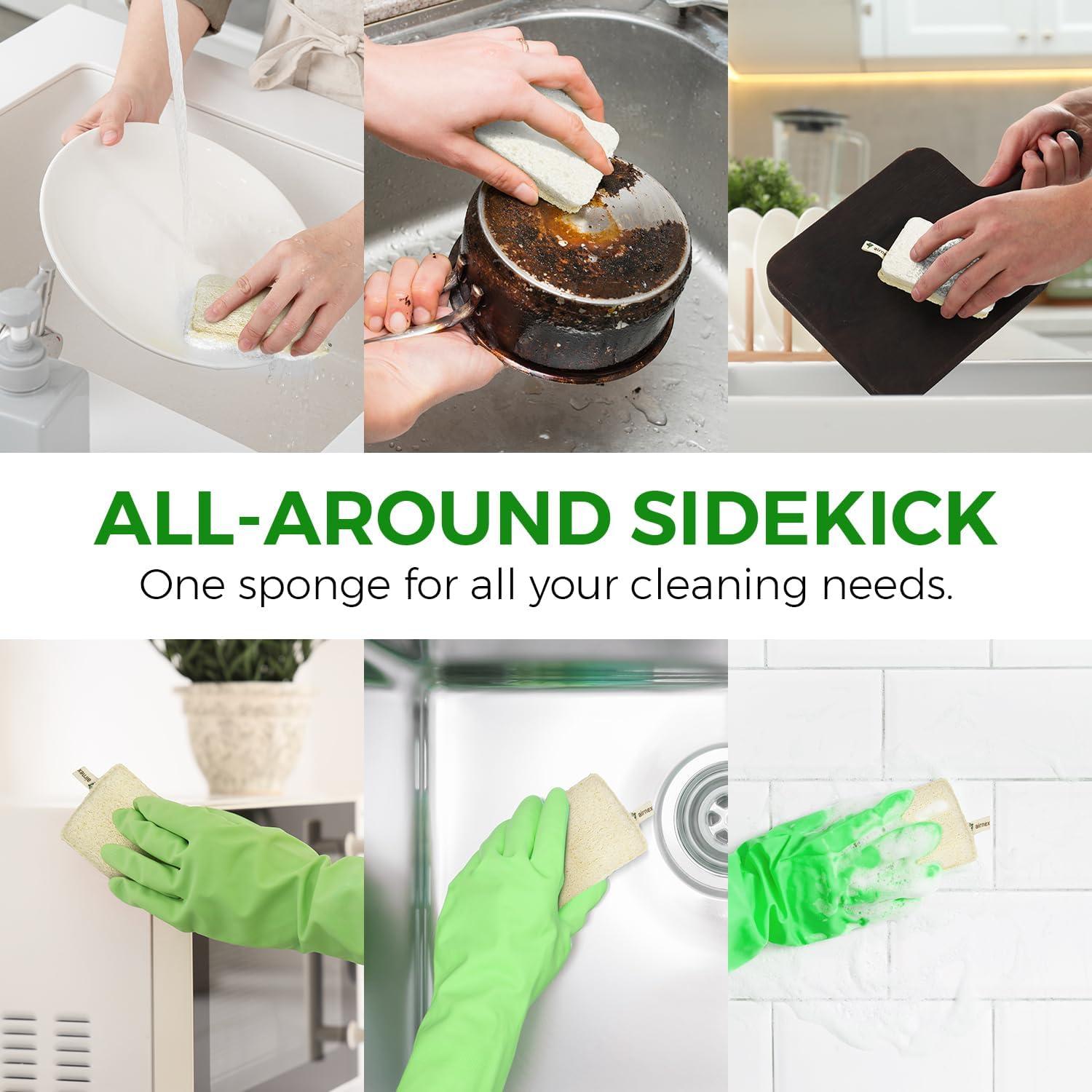 Esponjas de Lufa Natural AIRNEX - Paquete de 6 Ecológicas