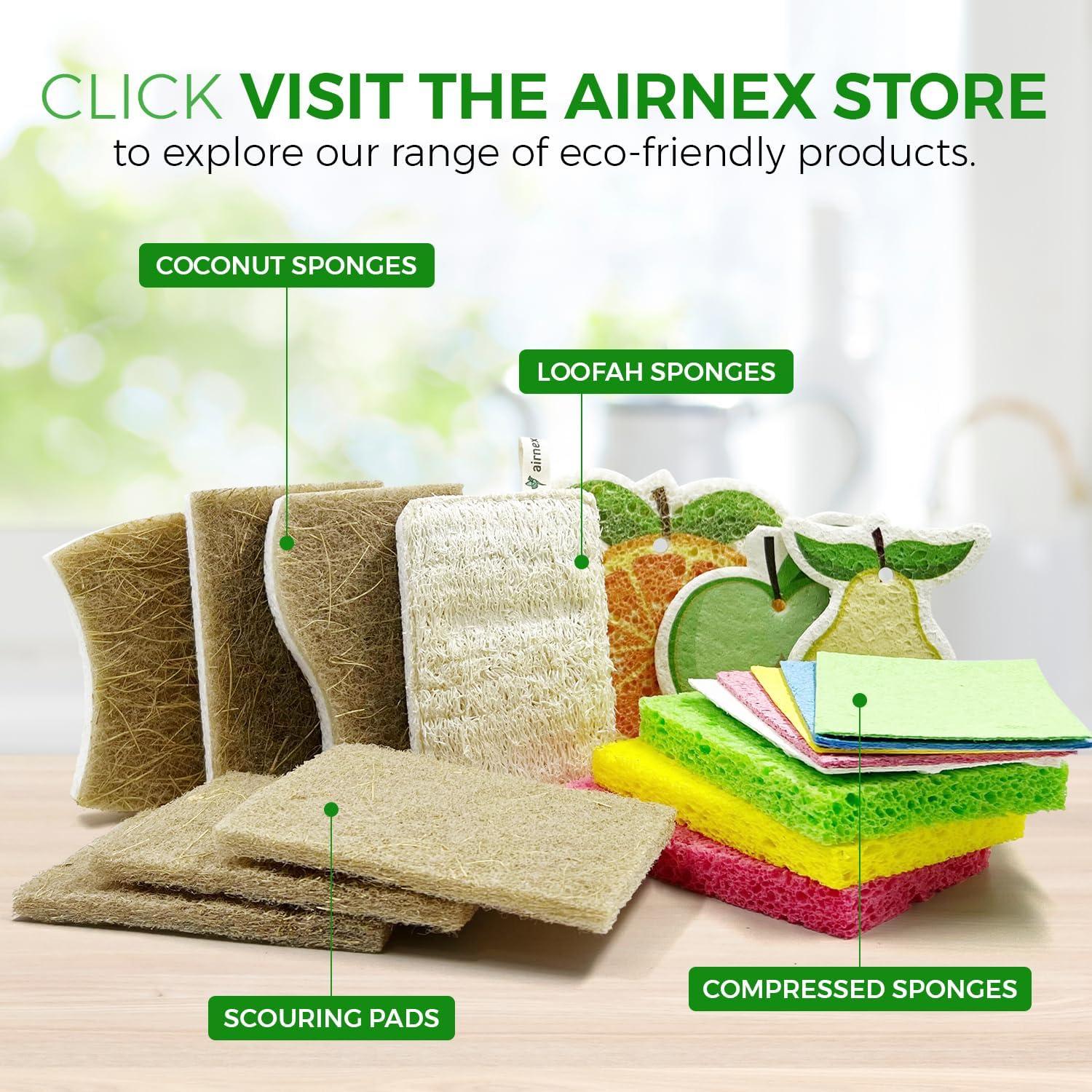 Esponjas de Lufa Natural AIRNEX - Paquete de 6 Ecológicas