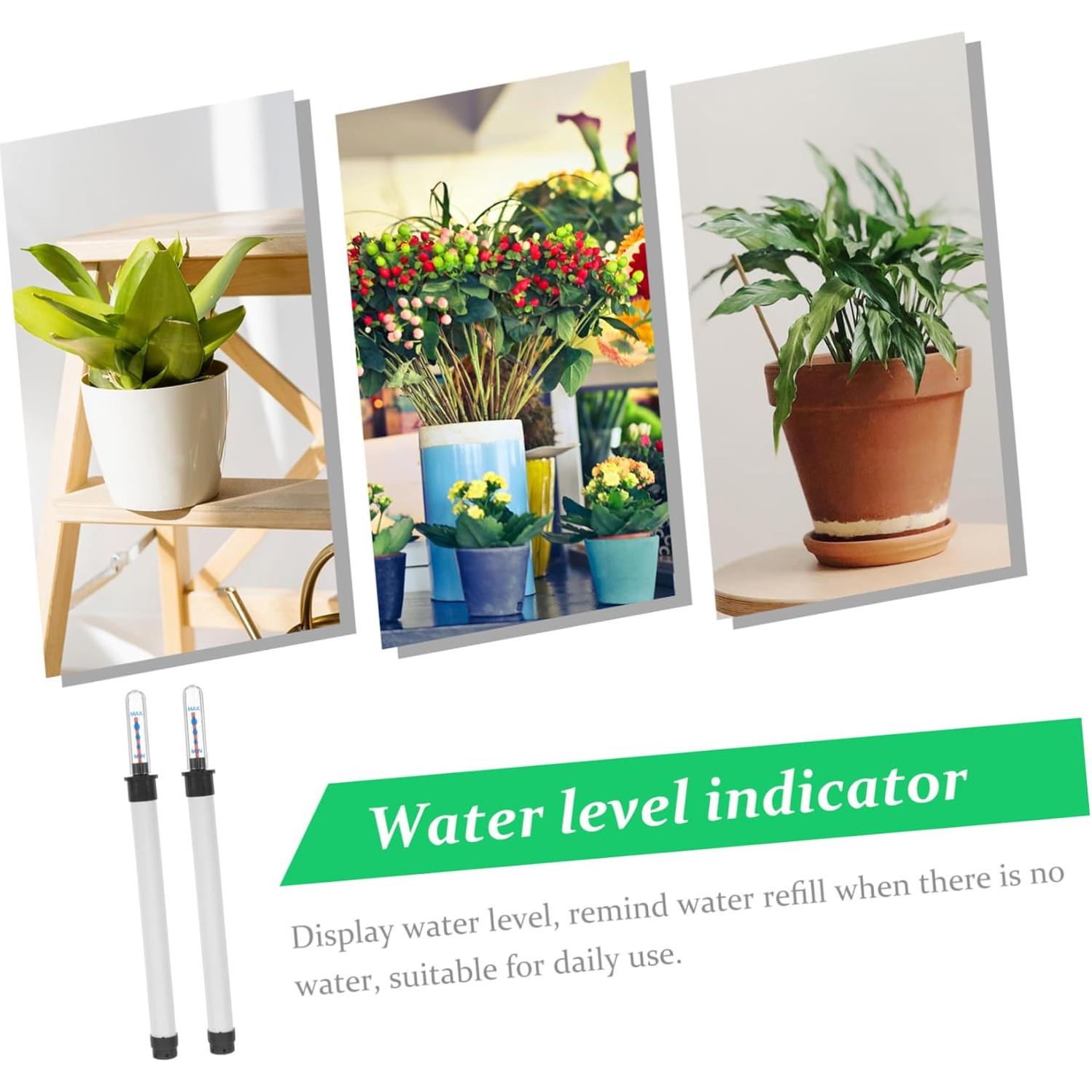 Angoily 2Pcs Water Level Indicator for Plants Plant Moisture Meter Water Level Gauge Floating Buoy Alert Soil Moisture Monitor for Flower Pots and Indoor Gardening