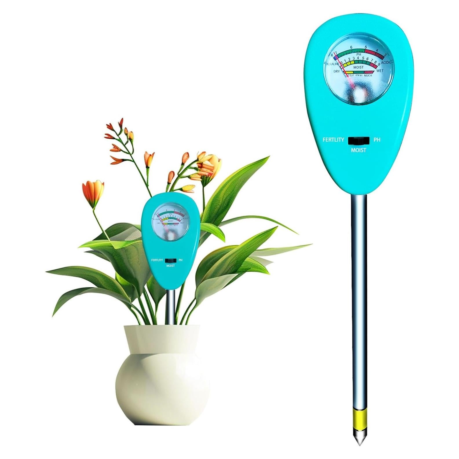 Medidor de humedad, pH y nutrientes del suelo 3 en 1 MY808