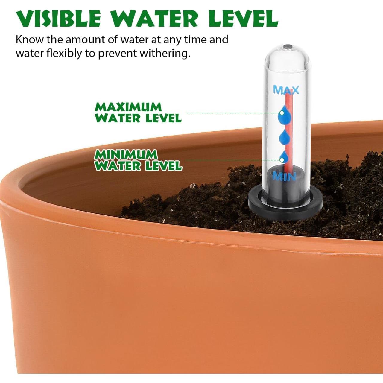 Medidor de Nivel de Agua Milisten - Paquete de 4 para Jardín