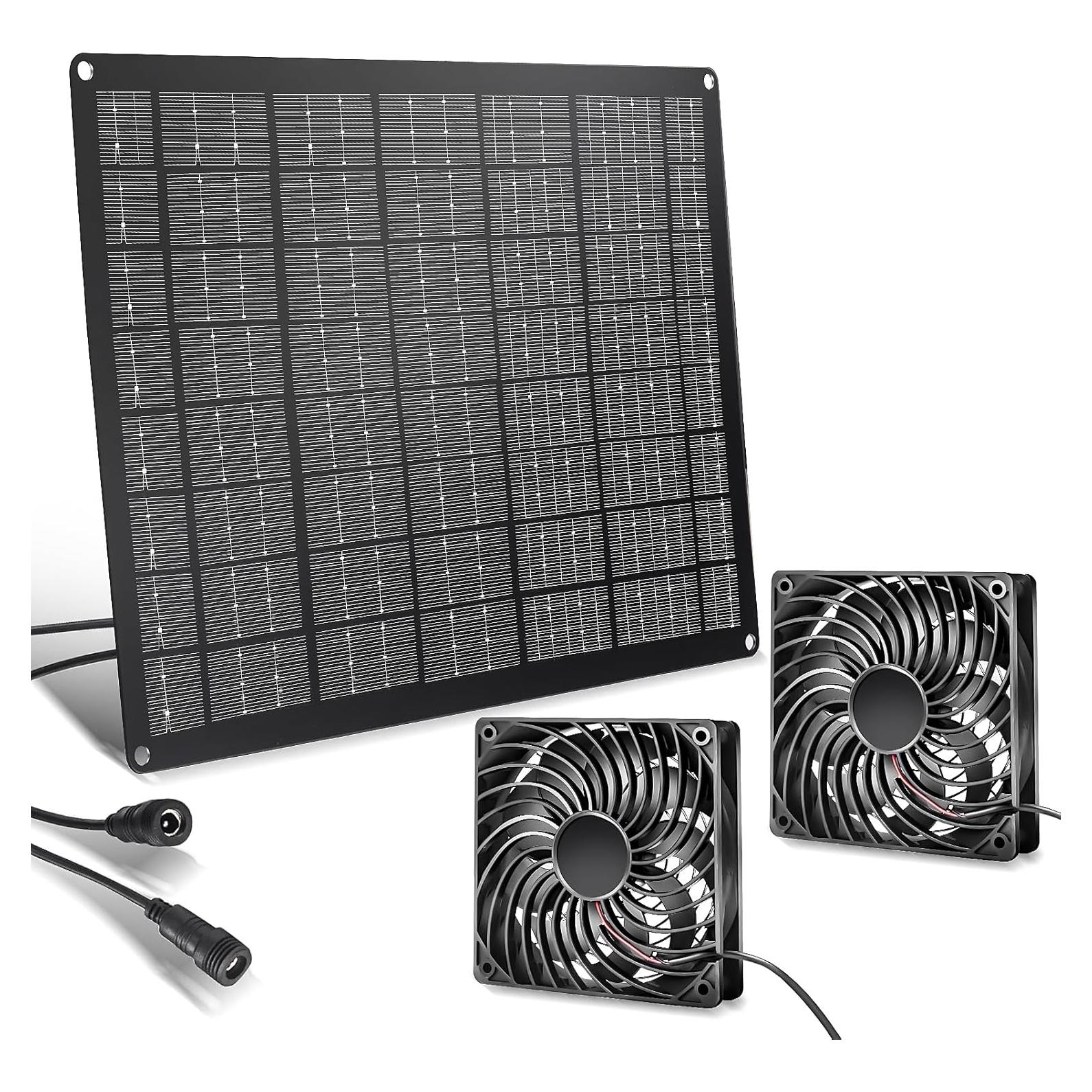 Ventilador Solar 15W Huiyu para Gallineros y Jardines
