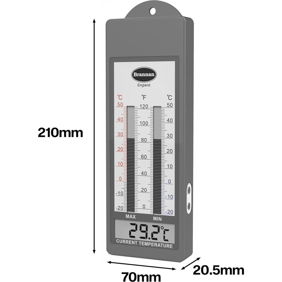 Termómetro Digital Max Min Impermeable Brannan 21x7x2.1cm