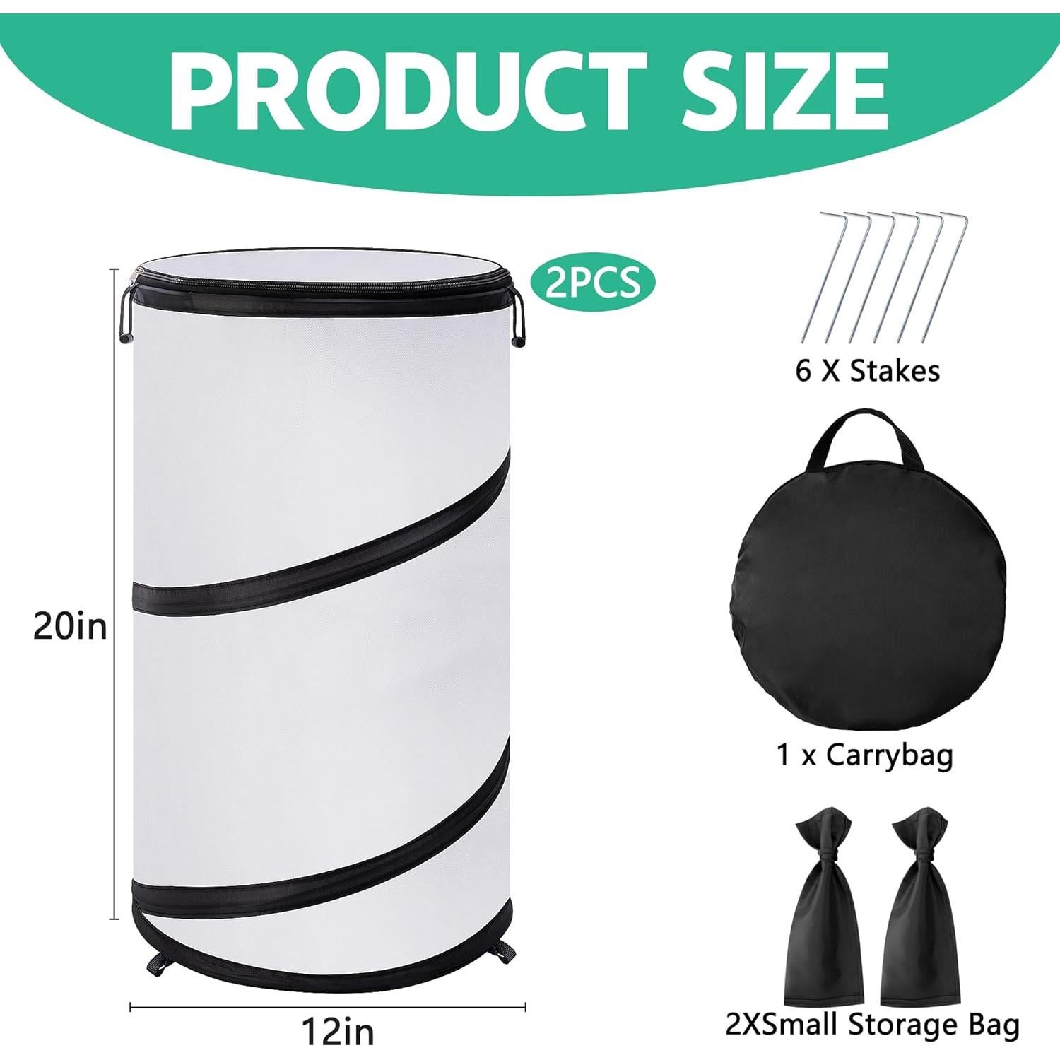 Cubierta de Planta Invierno 2 Pcs Pop Up 50.8x30.5cm PURPLE STAR