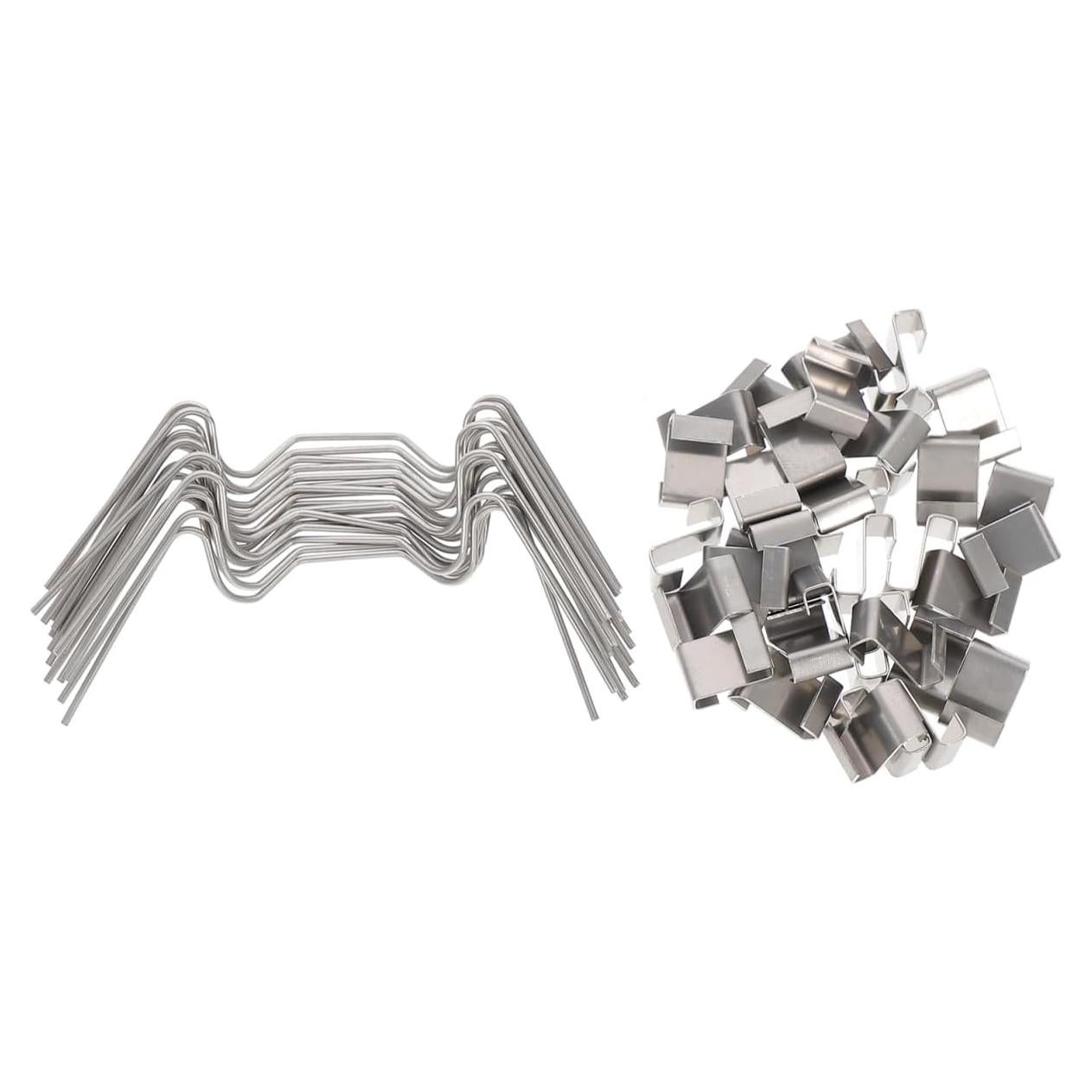 Clips de Acero Inoxidable Gatuida para Paneles de Vidrio 100Pcs