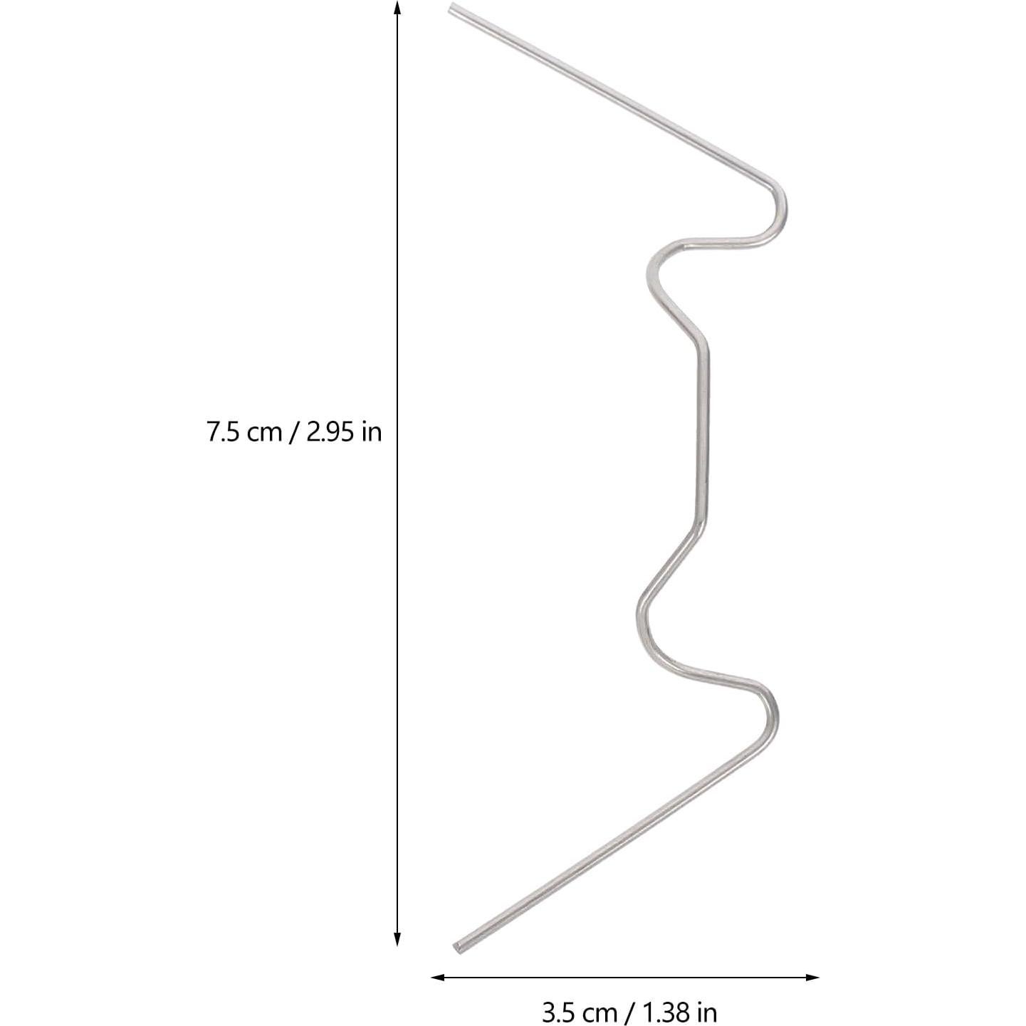 Clips de Acero Inoxidable Gatuida para Paneles de Vidrio 100Pcs