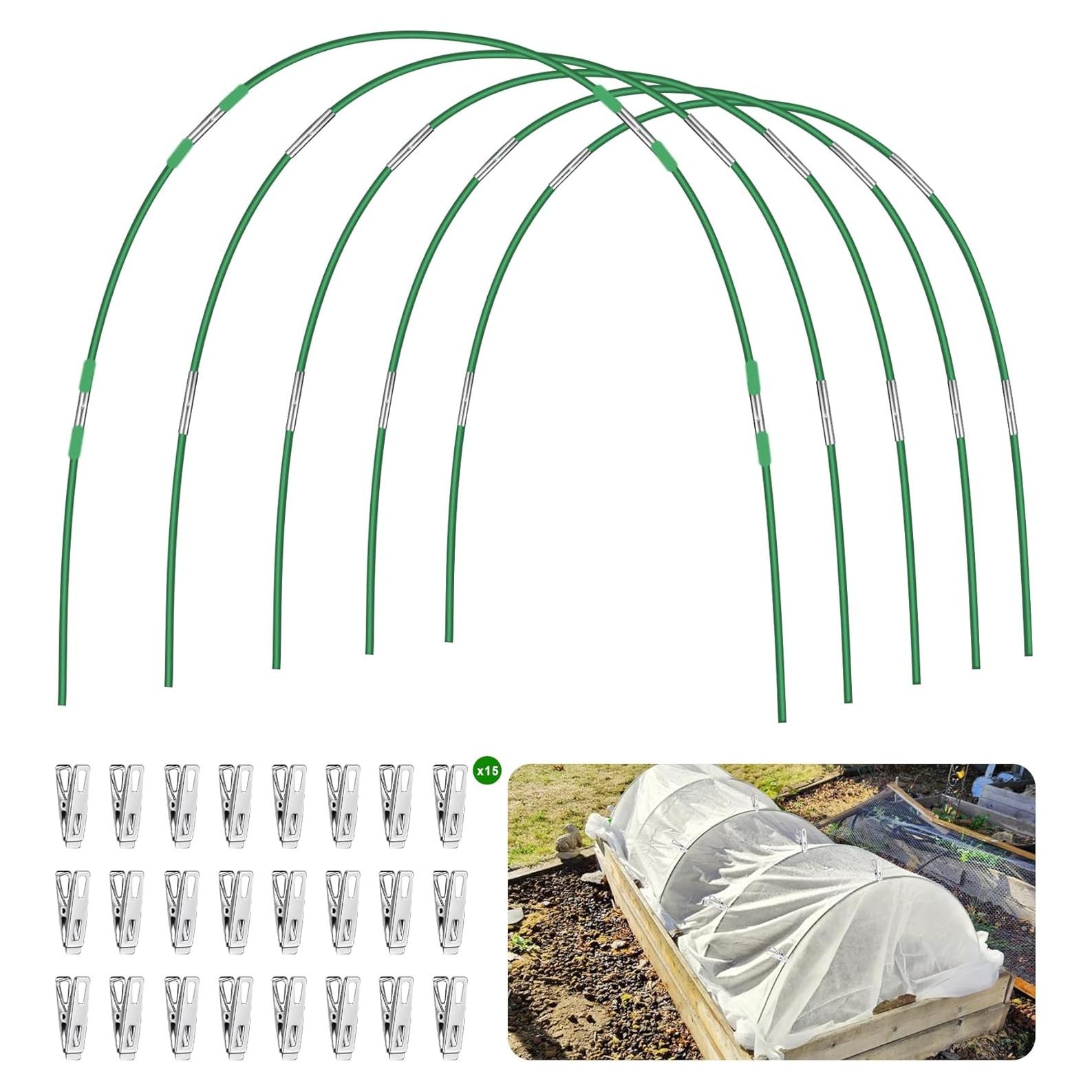 Arcos de Jardín FOTMISHU 5 Juegos 2.13m para Camas Elevadas