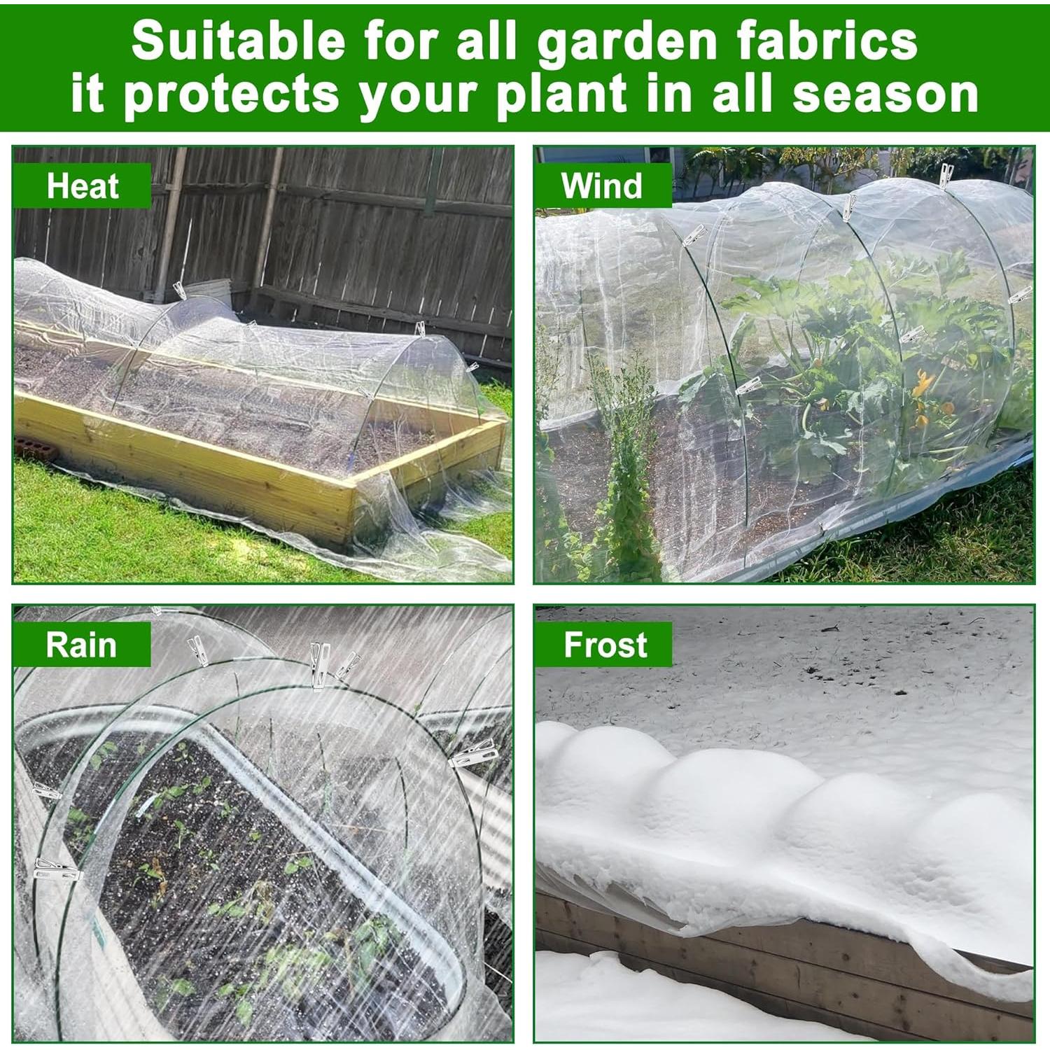 Arcos de Jardín FOTMISHU 5 Juegos 2.13m para Camas Elevadas