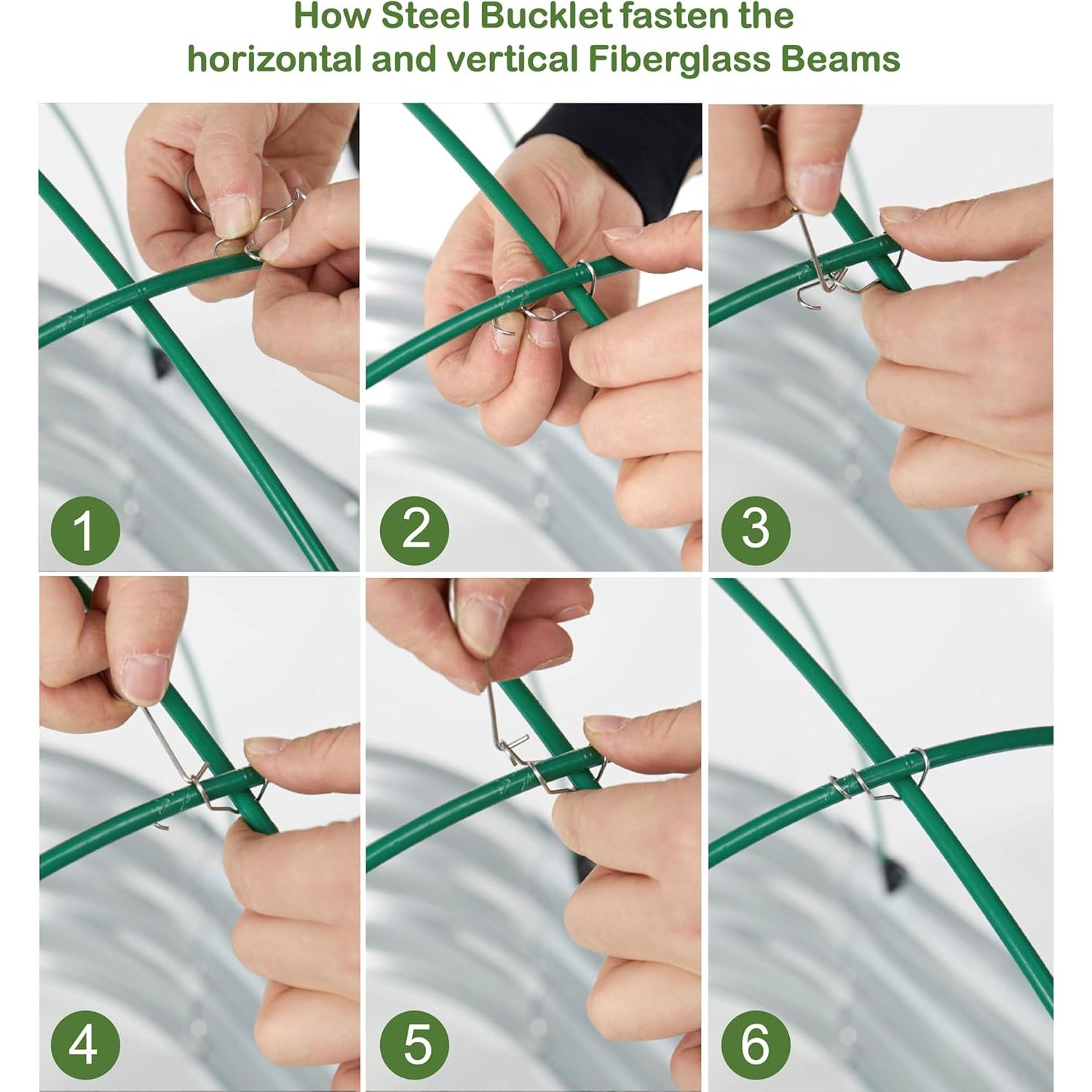 Cama Elevada Galvanizada Glowiu 180x90x30cm con Invernadero