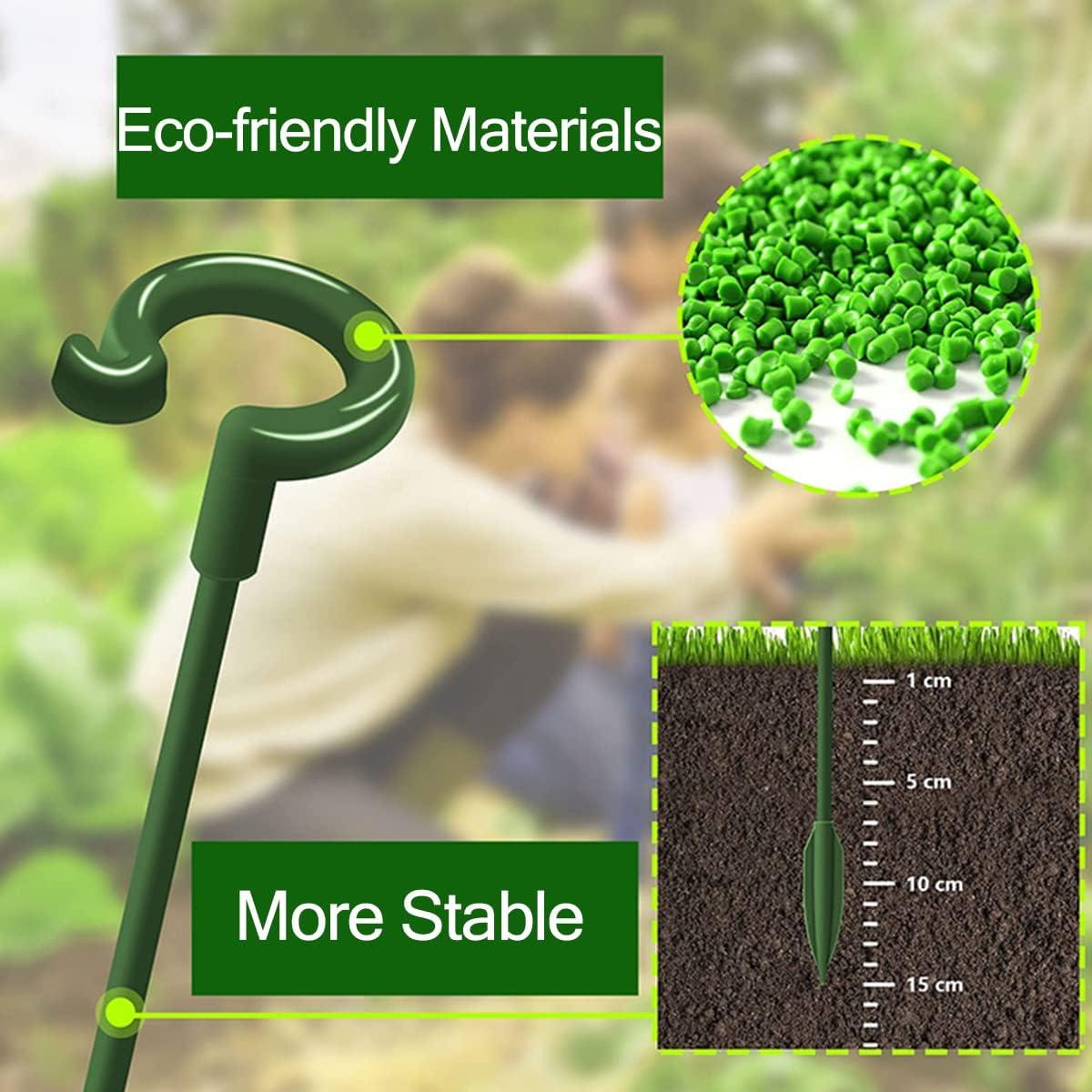 Soportes para Plantas LUCKJUJU 30 Pcs 37cm 27cm 17cm Clips