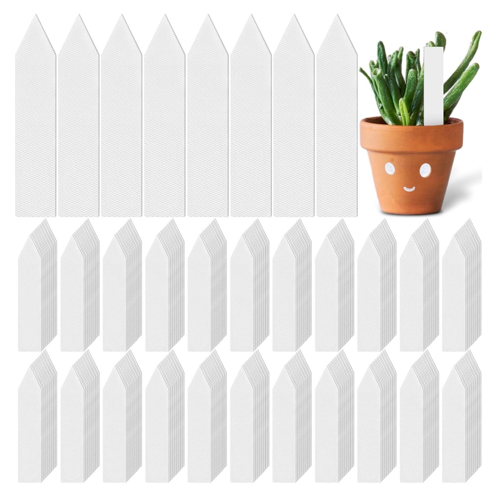Etiquetas de Plástico para Plantas Geetery 2000 Pcs 10 cm Blancas