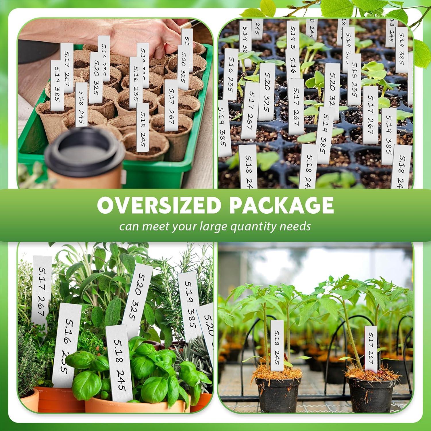 Etiquetas de Plástico para Plantas Geetery 2000 Pcs 10 cm Blancas