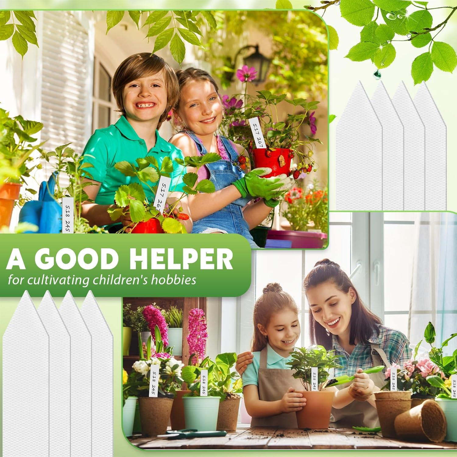 Etiquetas de Plástico para Plantas Geetery 2000 Pcs 10 cm Blancas