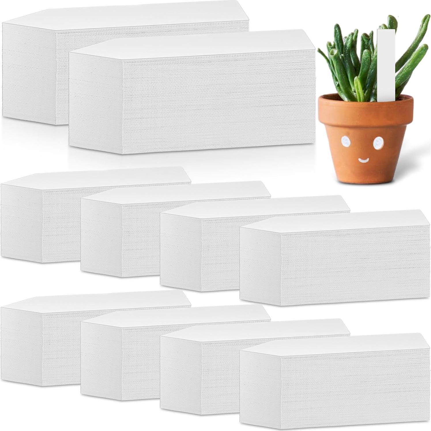 Etiquetas de Plástico para Plantas Geetery 2000 Pcs 10 cm Blancas