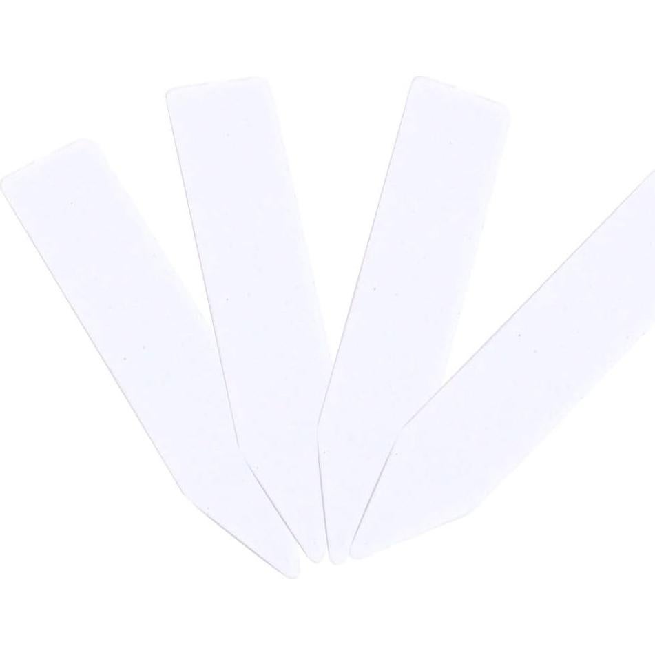 Etiquetas de Plantas Quluxe 100 Pcs PVC Reutilizables Blancas