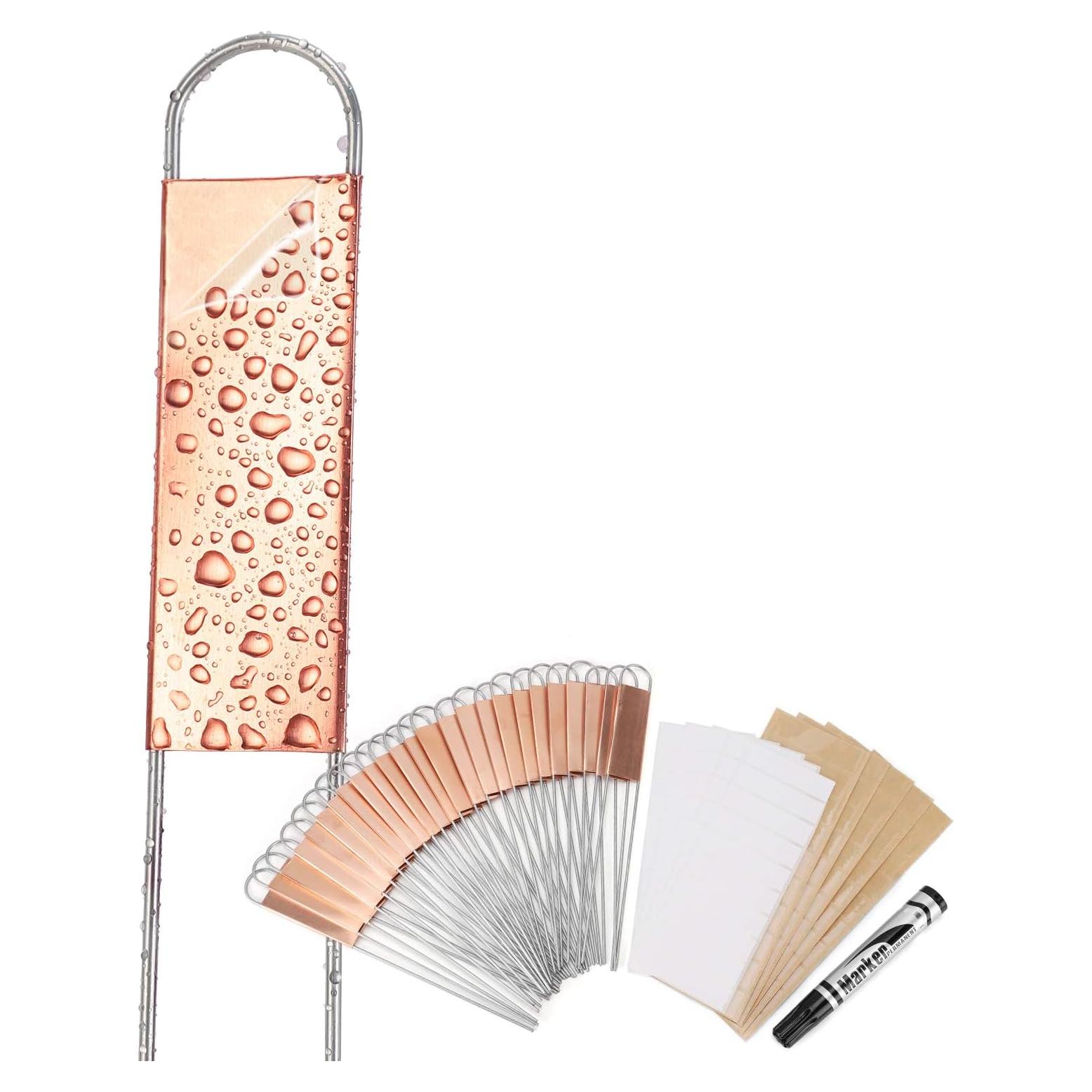 25 Etiquetas de Cobre para Plantas Wanapure 20.32 cm Reutilizables