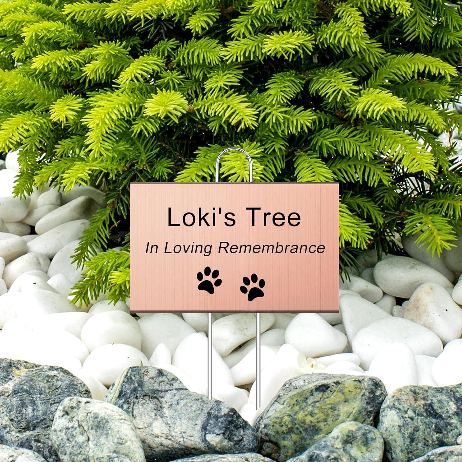 12 Etiquetas de Jardín de Metal Landhoow 10x15 cm Oro Rosa