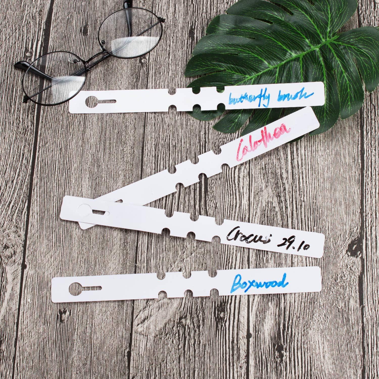 Etiquetas de Plantas Acrux7 1000 Pcs Blancas 20.32x2.03 cm