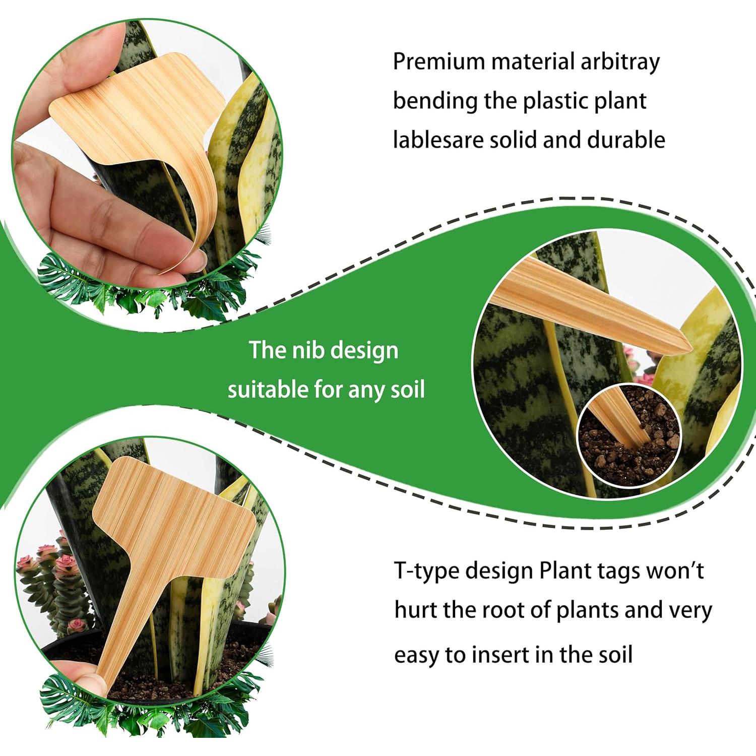 Etiquetas de Plantas 120pcs Xgunion 10x6cm Impermeables