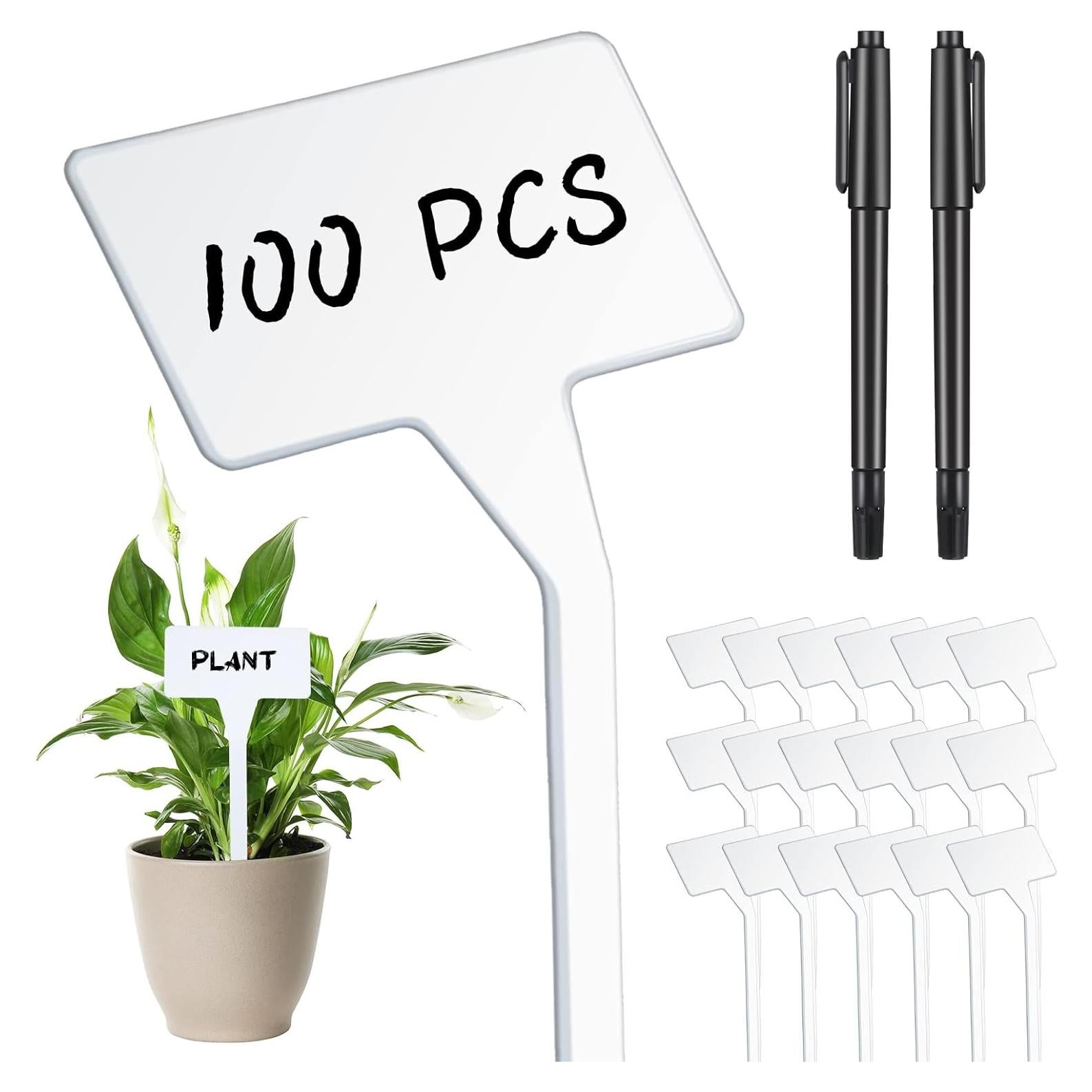 Etiquetas de Jardín Yinkin 100 Pcs 30 cm Plástico Impermeables