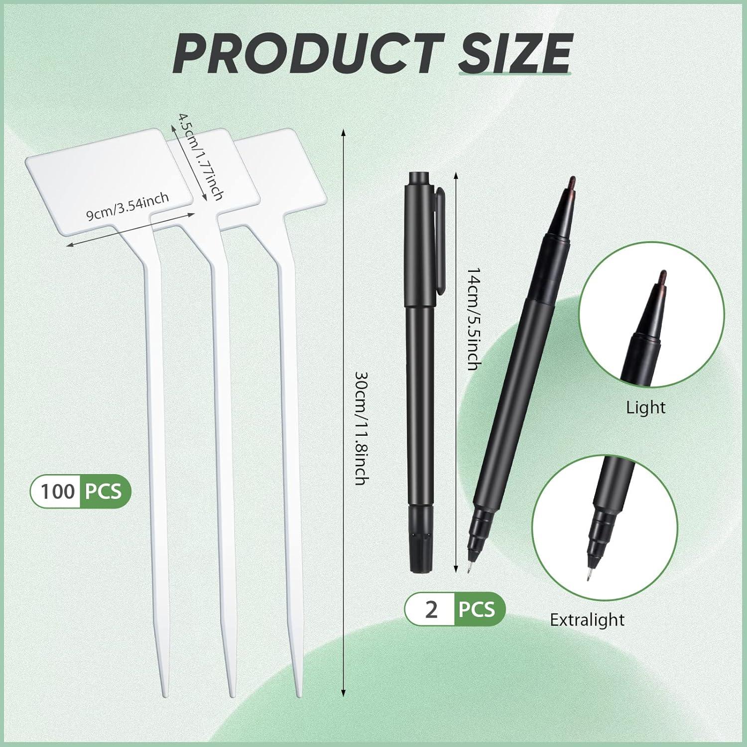 Etiquetas de Jardín Yinkin 100 Pcs 30 cm Plástico Impermeables