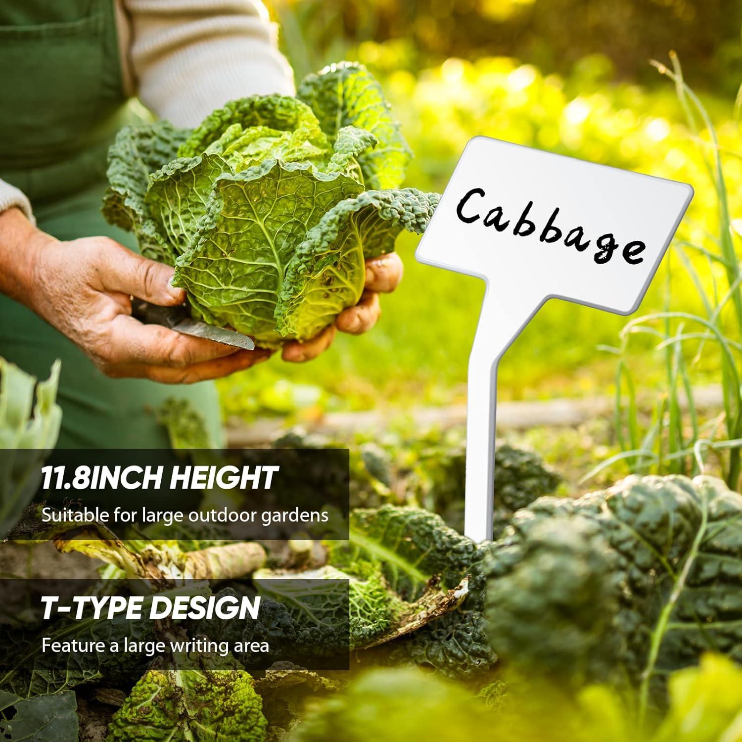 Etiquetas de Jardín Yinkin 100 Pcs 30 cm Plástico Impermeables