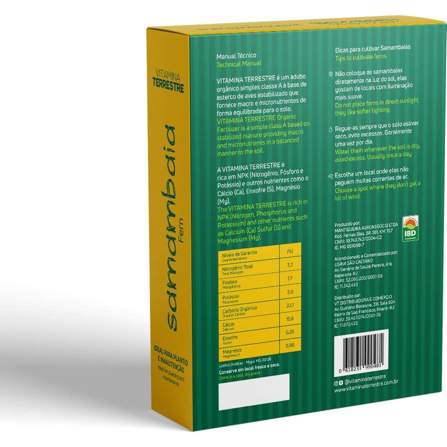 Fertilizante Orgánico Vitamina Terrestre 150g - Acelera Frutas