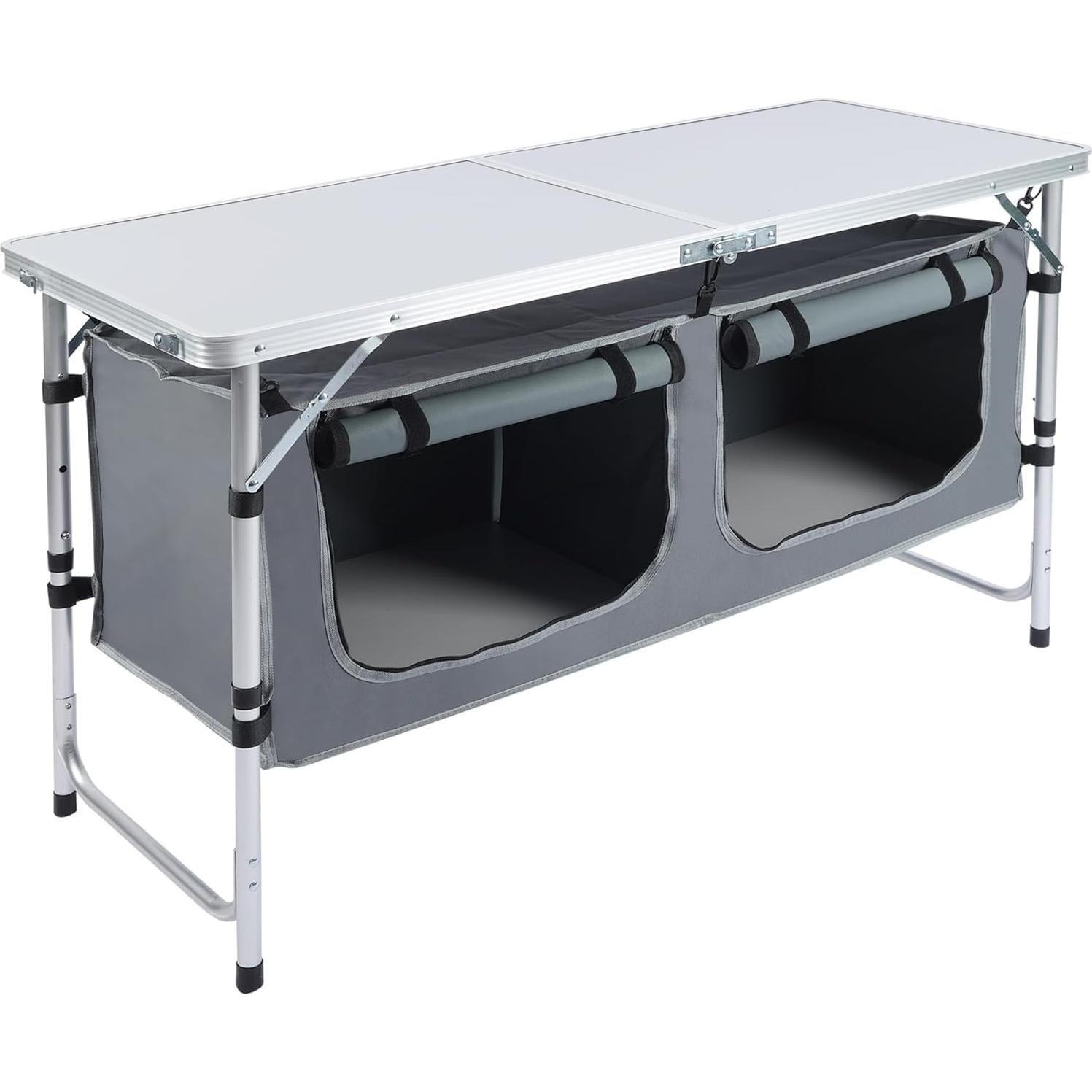 Mesa de Camping Plegable JOUYEK JO-FCT-XH Gris 120x48cm