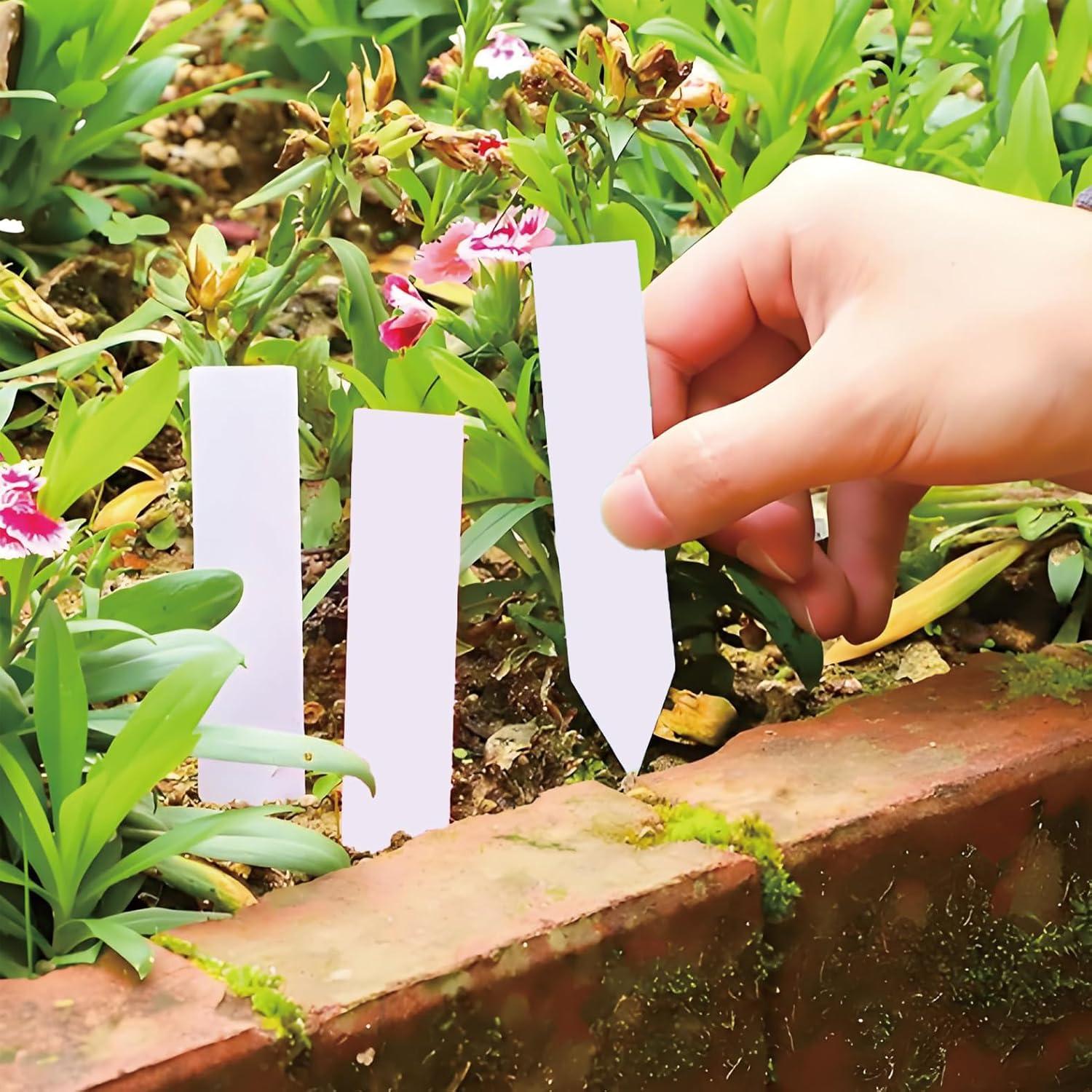 Etiquetas de Jardinería Anphly 200 Pcs 10x2 cm Impermeables