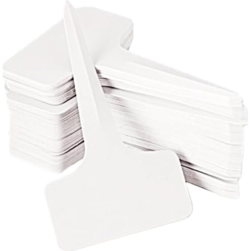 100 Etiquetas de Plástico Tipo T 133 SUPPLY - Jardín Interior/Exterior