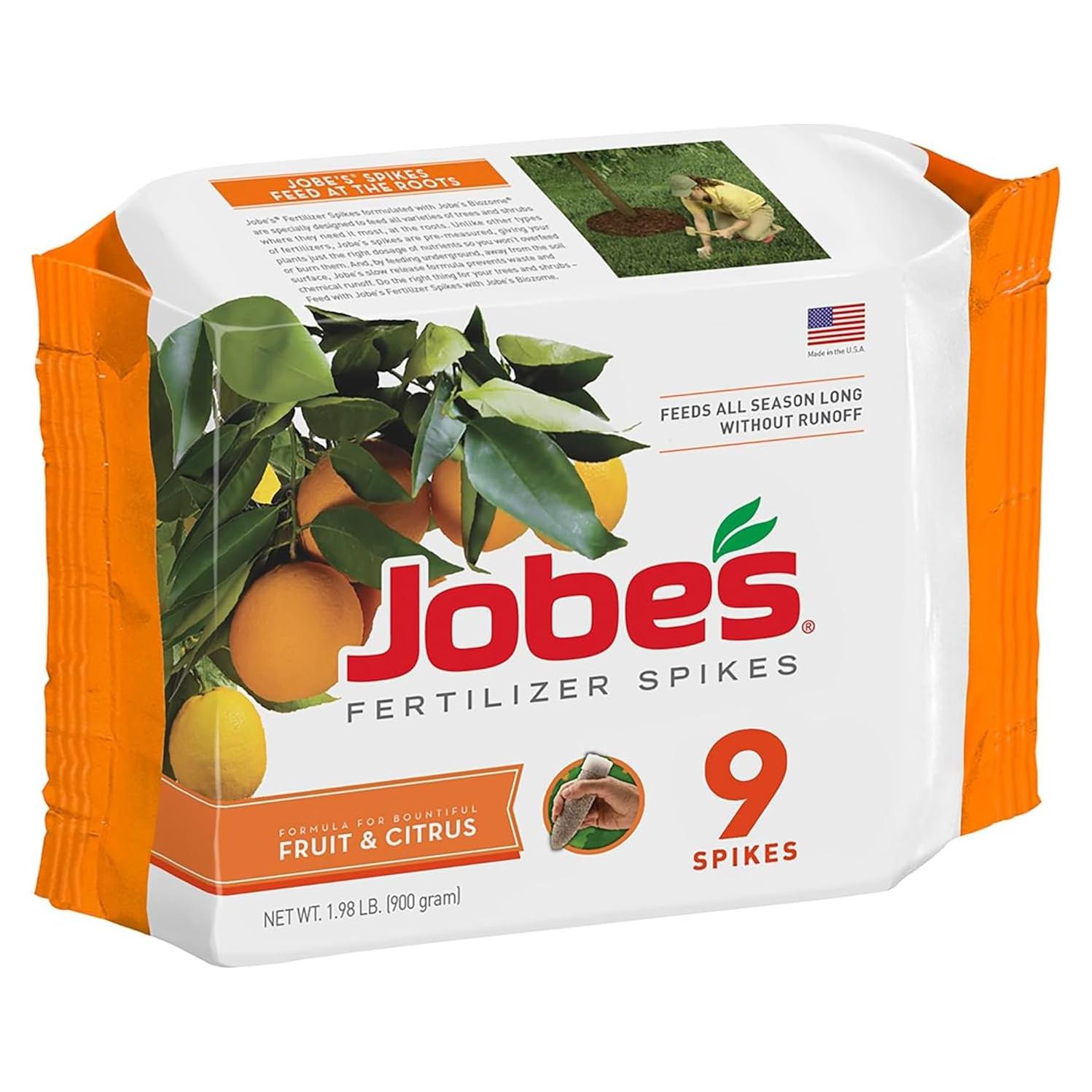 Picos para Árboles Frutales y Cítricos Jobes 1 kg - 9 Unidades