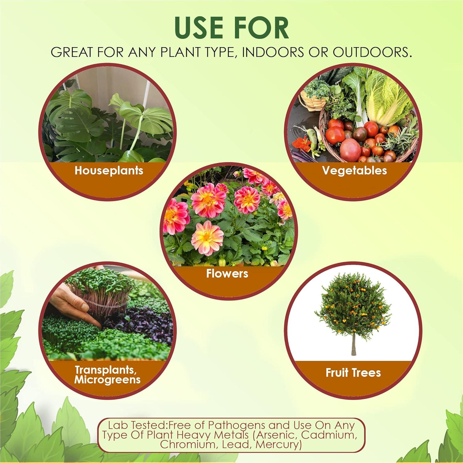 Fertilizante Orgánico VermisTerra Vitalidad 226.8 g - Sin Olor