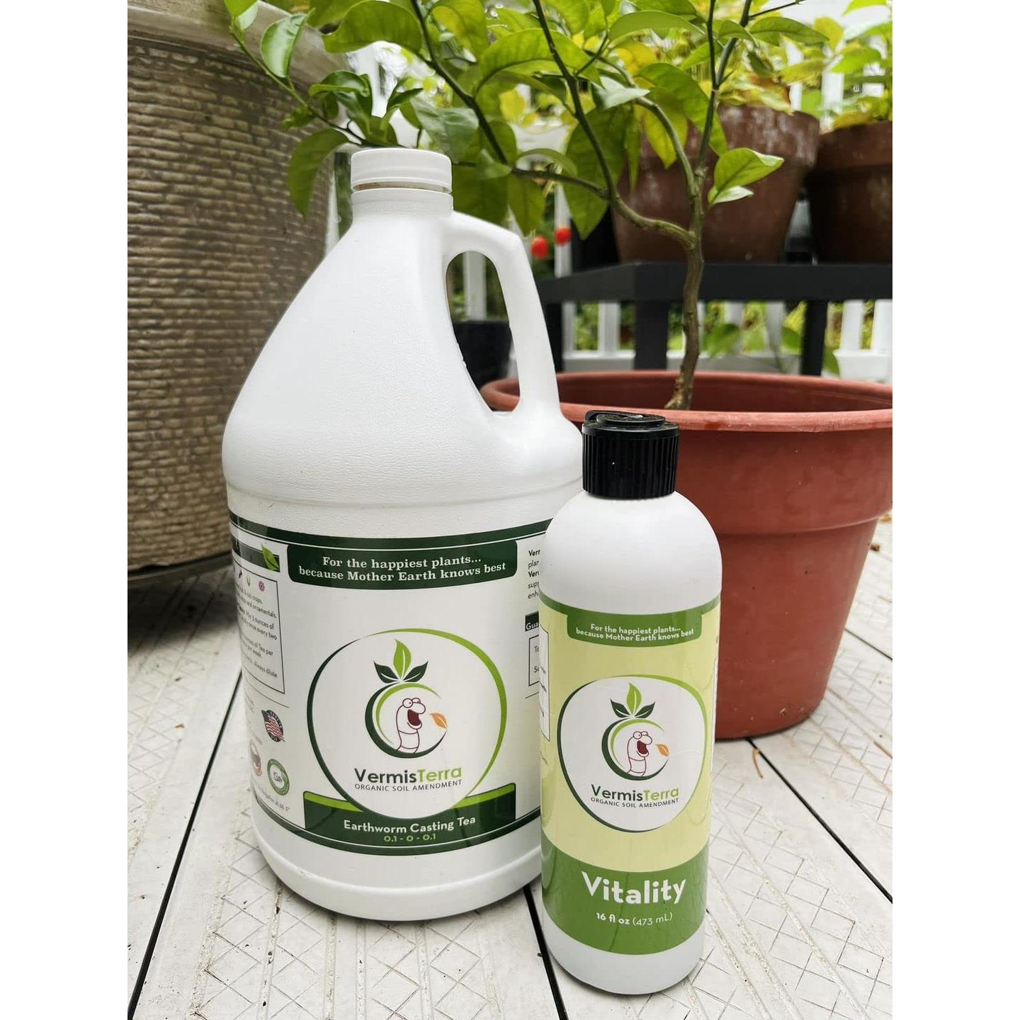 Fertilizante Orgánico VermisTerra Vitalidad 226.8 g - Sin Olor