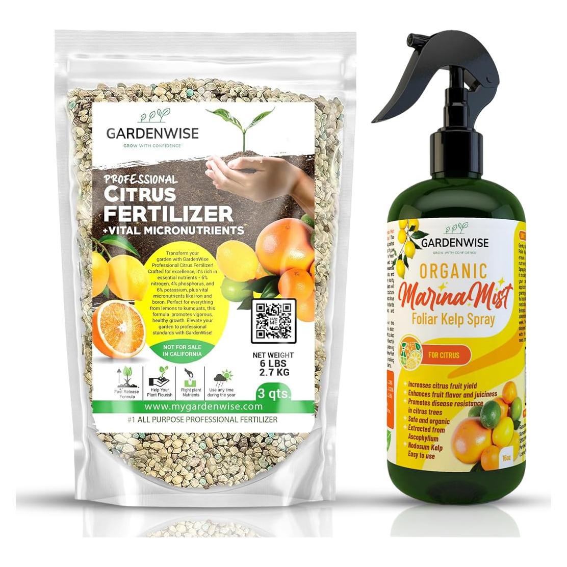 Fertilizante Orgánico para Cítricos GardenWise 473ml - NPK Balanceado