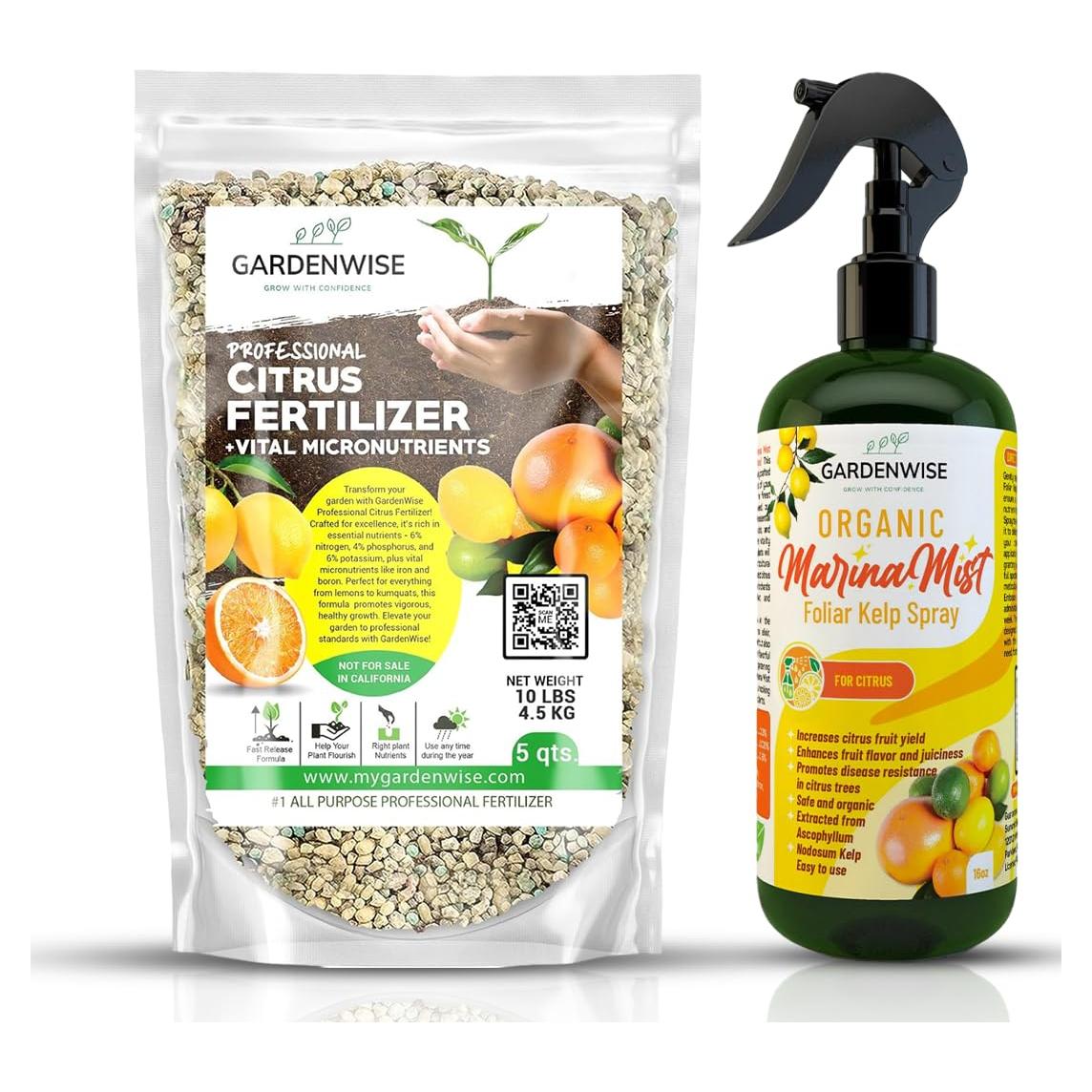 Fertilizante Orgánico para Cítricos GardenWise 473ml - NPK Balanceado